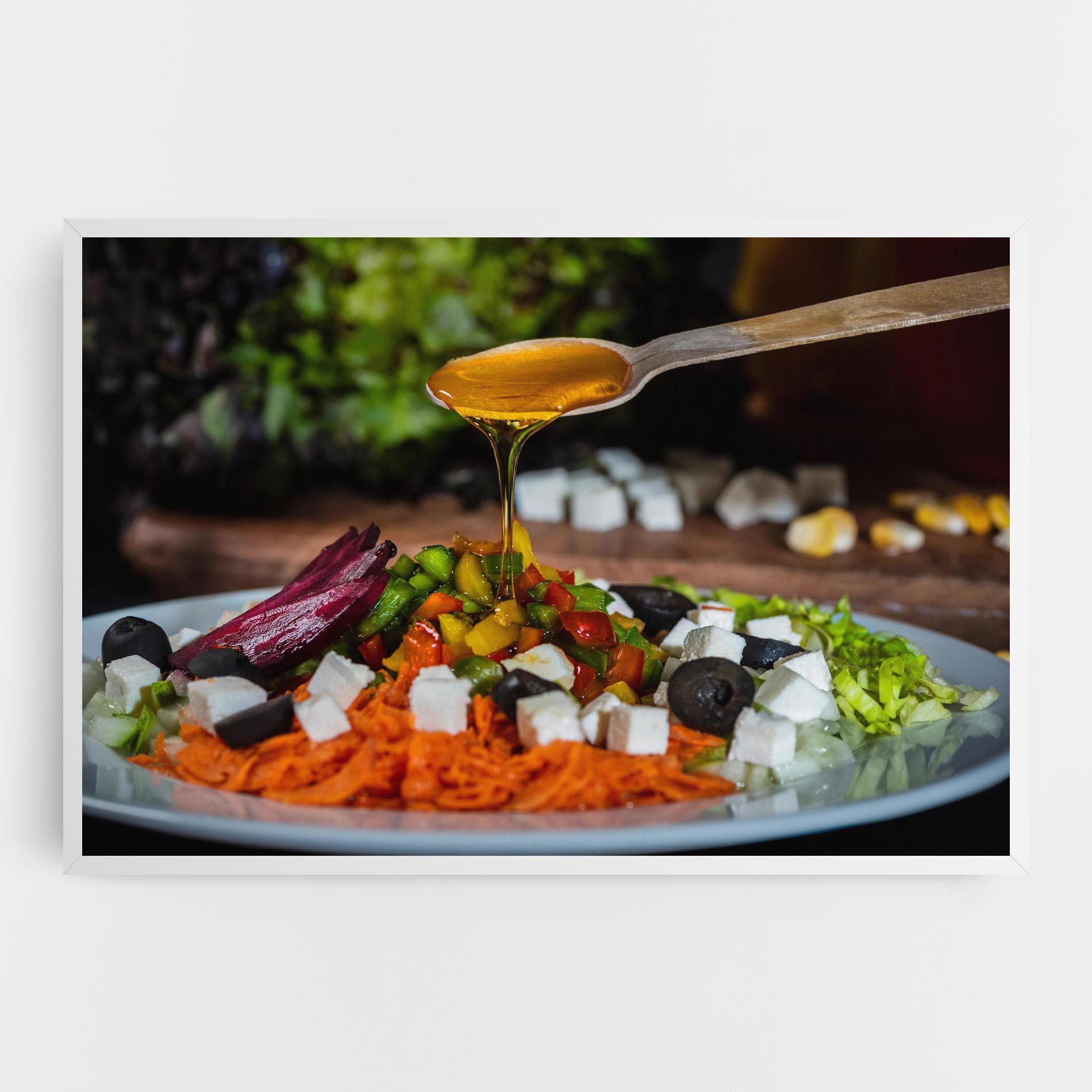 Leinwandbild Honey Over Food mockup 0