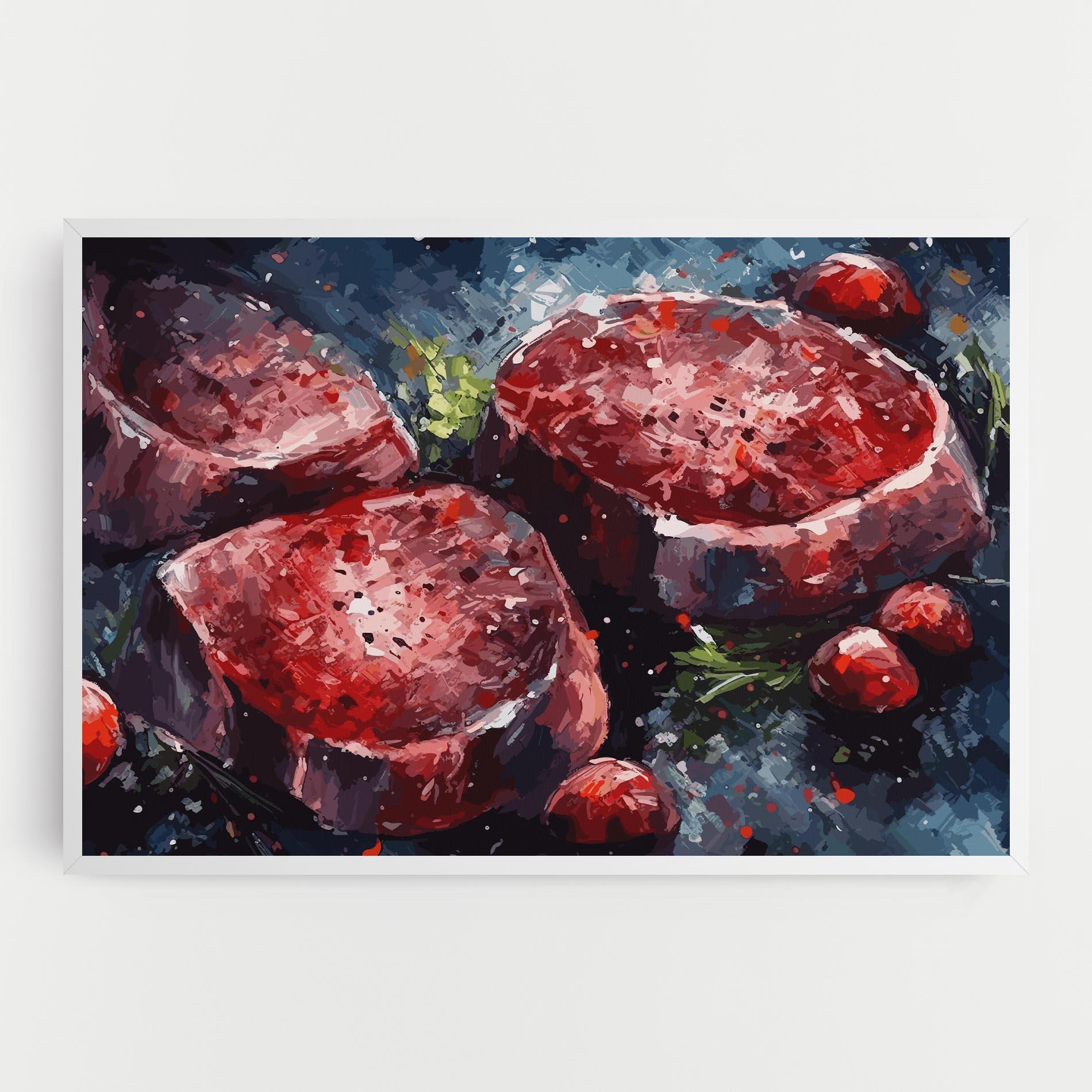 Leinwandbild Meat Art mockup 0