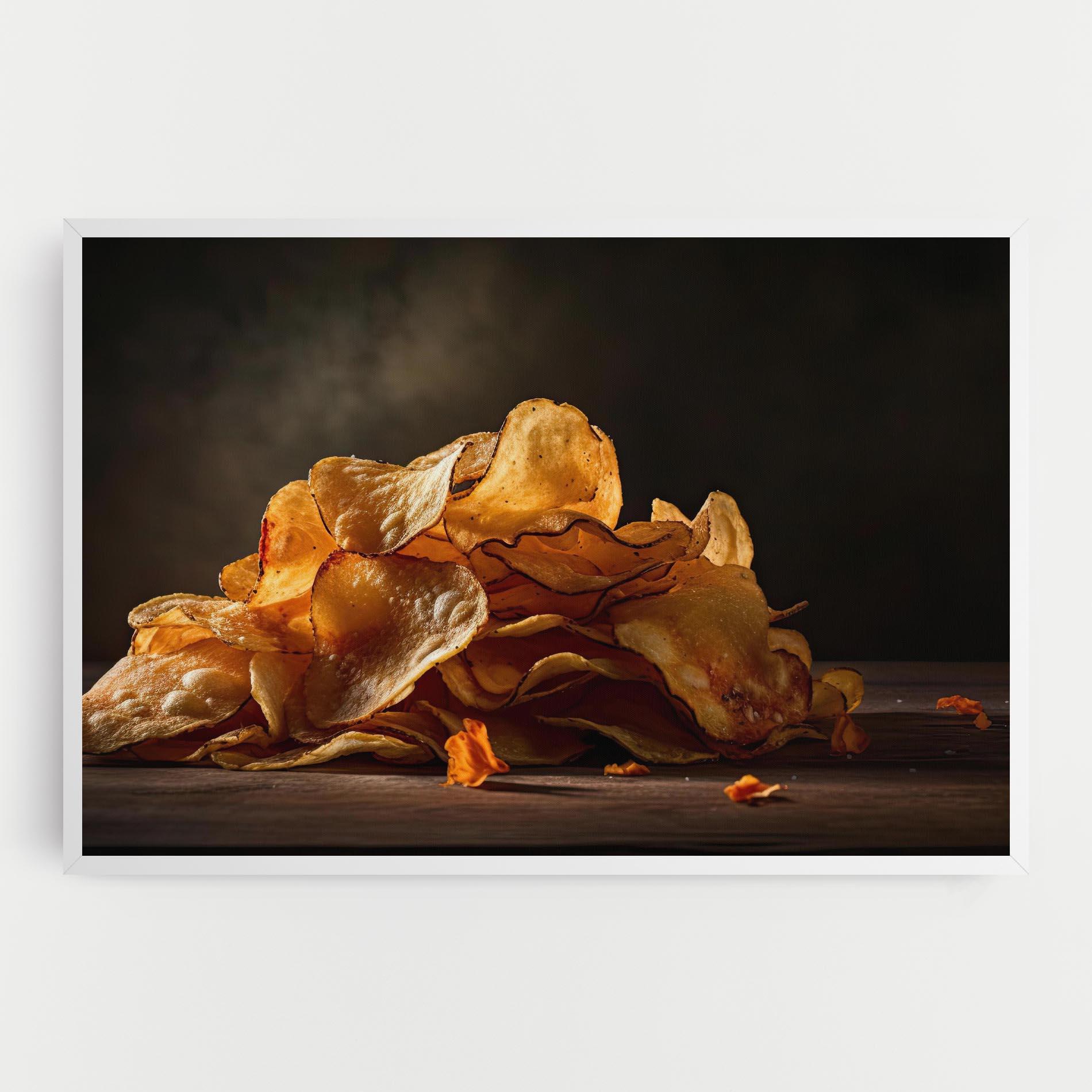 Leinwandbild Potato Chips mockup 0