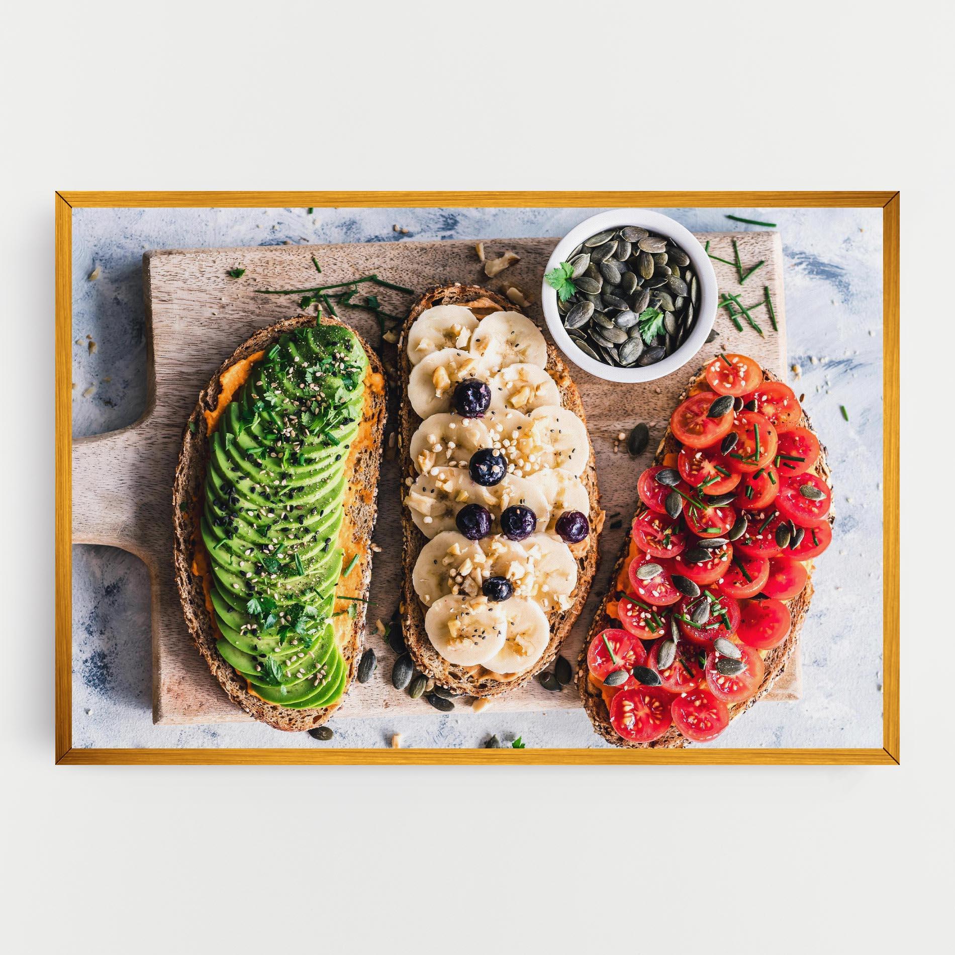 Leinwandbild Breakfast mockup 0