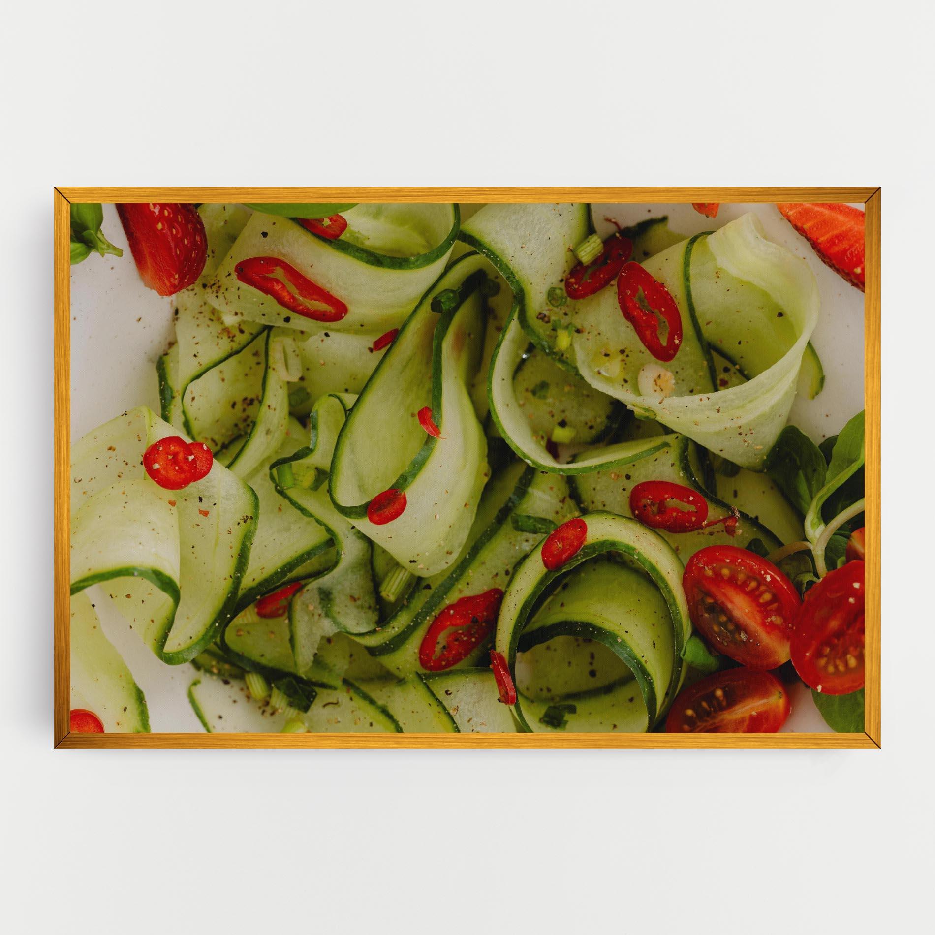 Leinwandbild Cucumber Food mockup 0