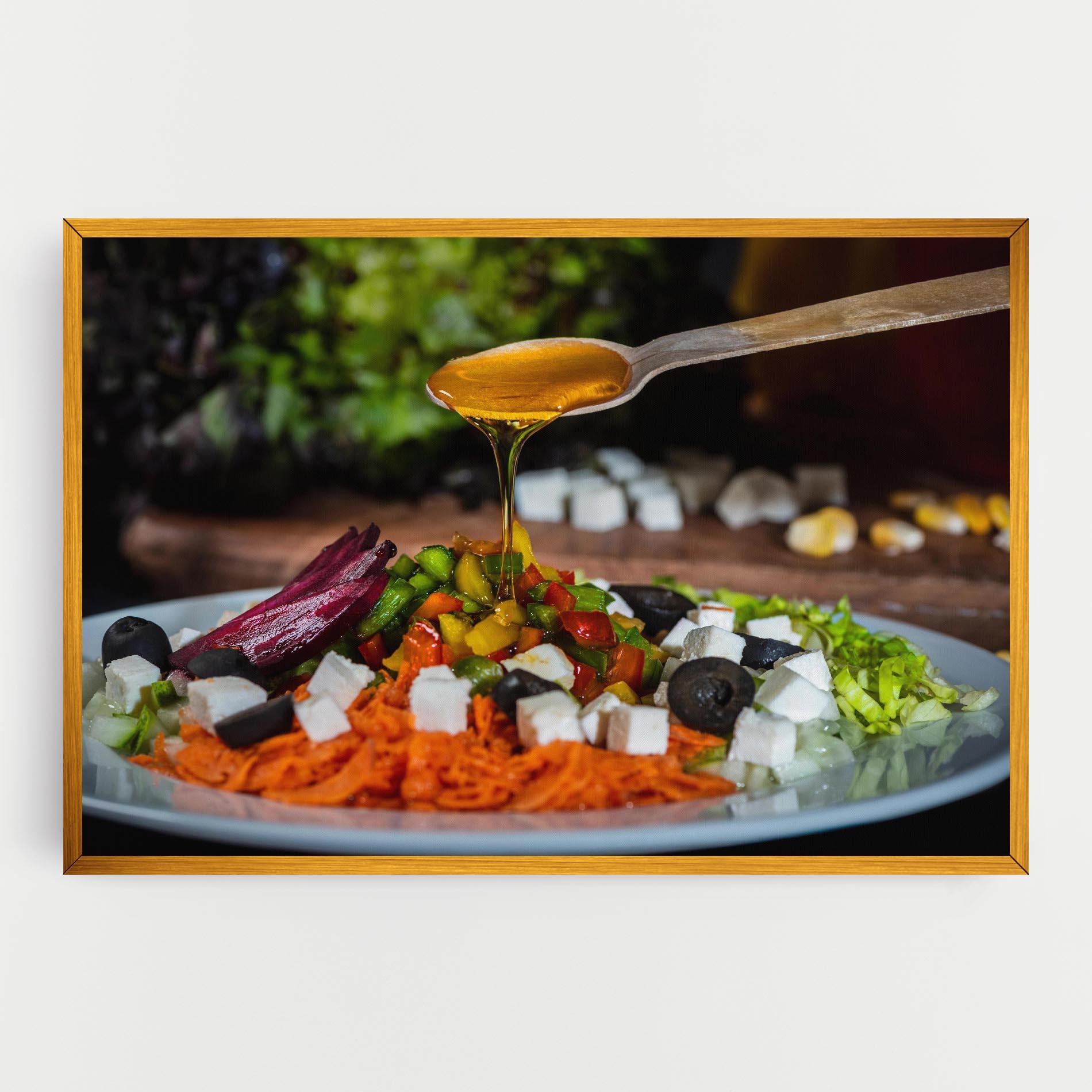 Leinwandbild Honey Over Food mockup 0