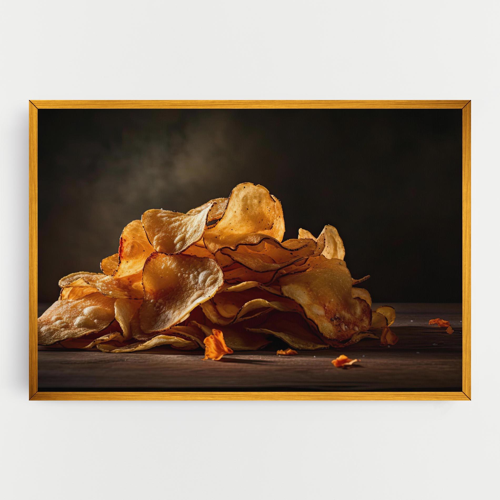 Leinwandbild Potato Chips mockup 0