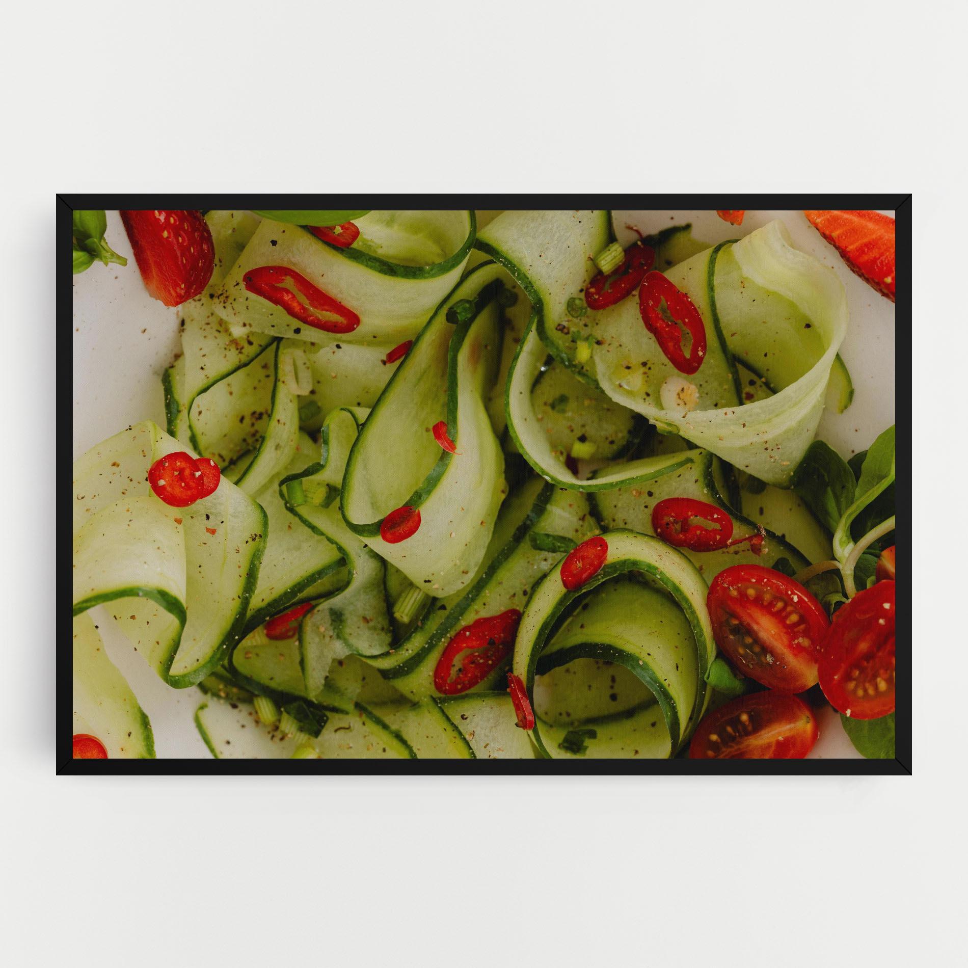 Leinwandbild Cucumber Food mockup 0