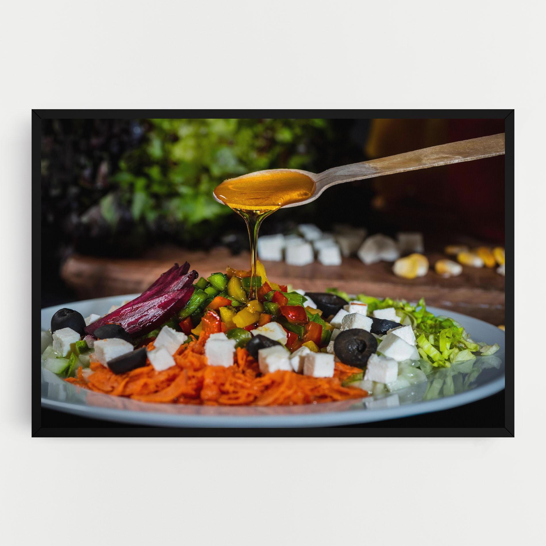 Leinwandbild Honey Over Food mockup 0