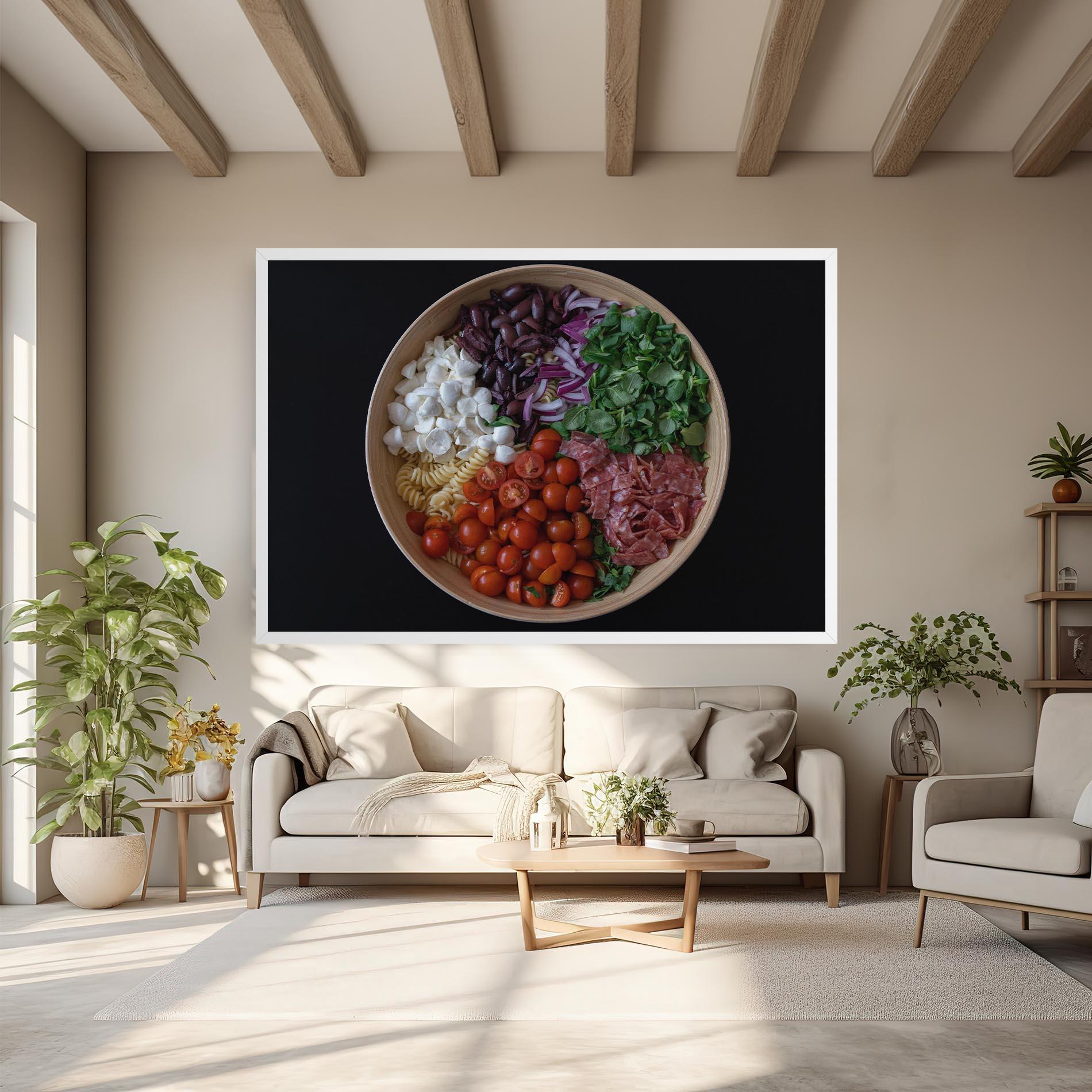 Leinwandbild Mozzarella Salad mockup 6