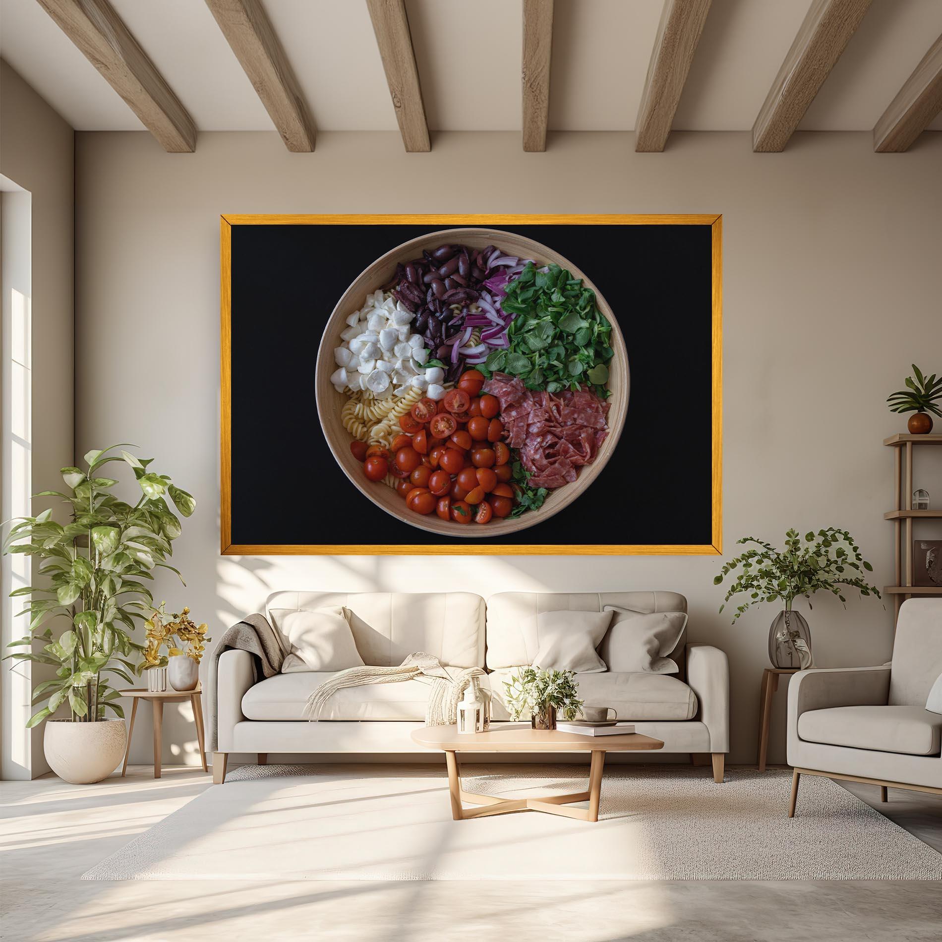 Leinwandbild Mozzarella Salad mockup 6