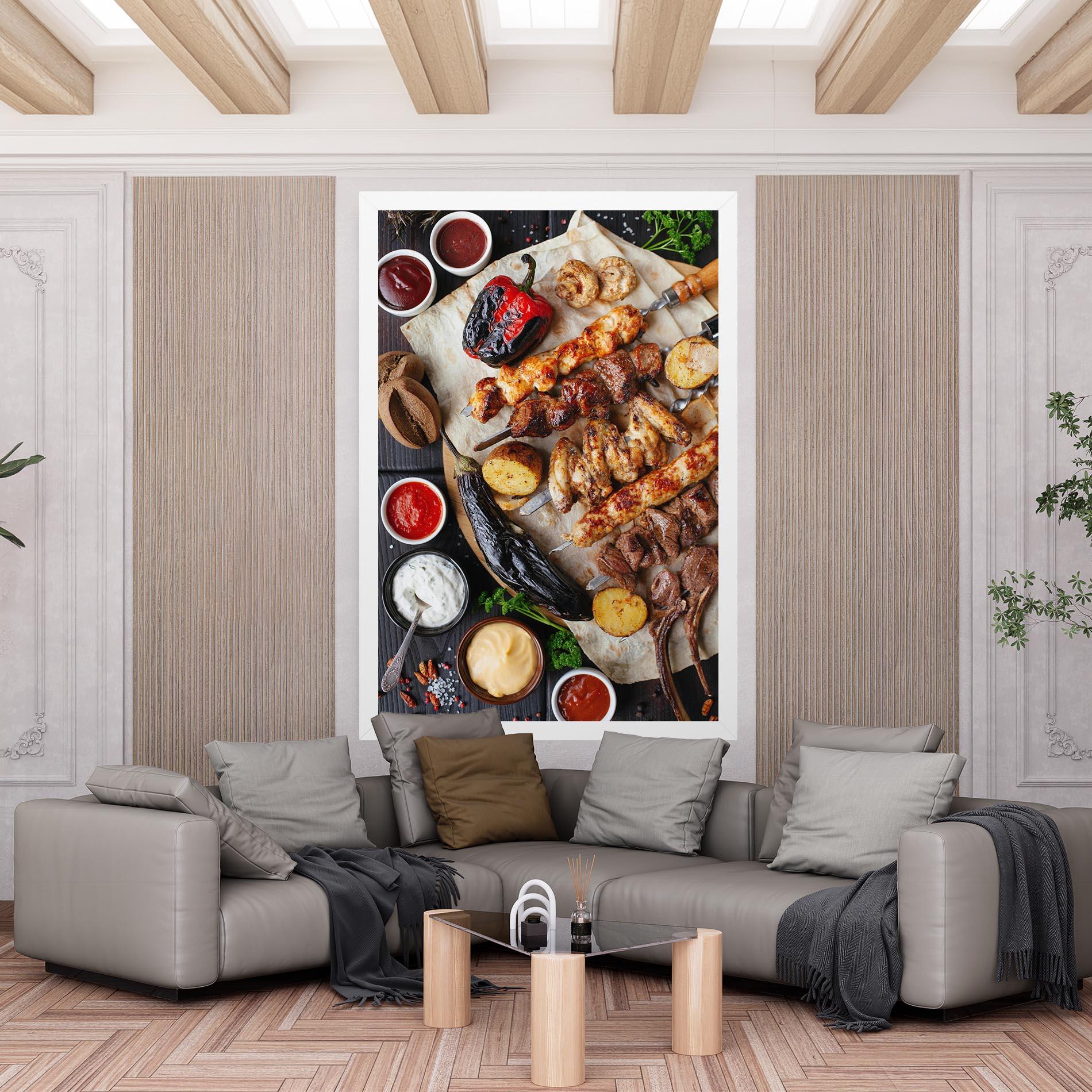 Leinwandbild Skewers mockup 6