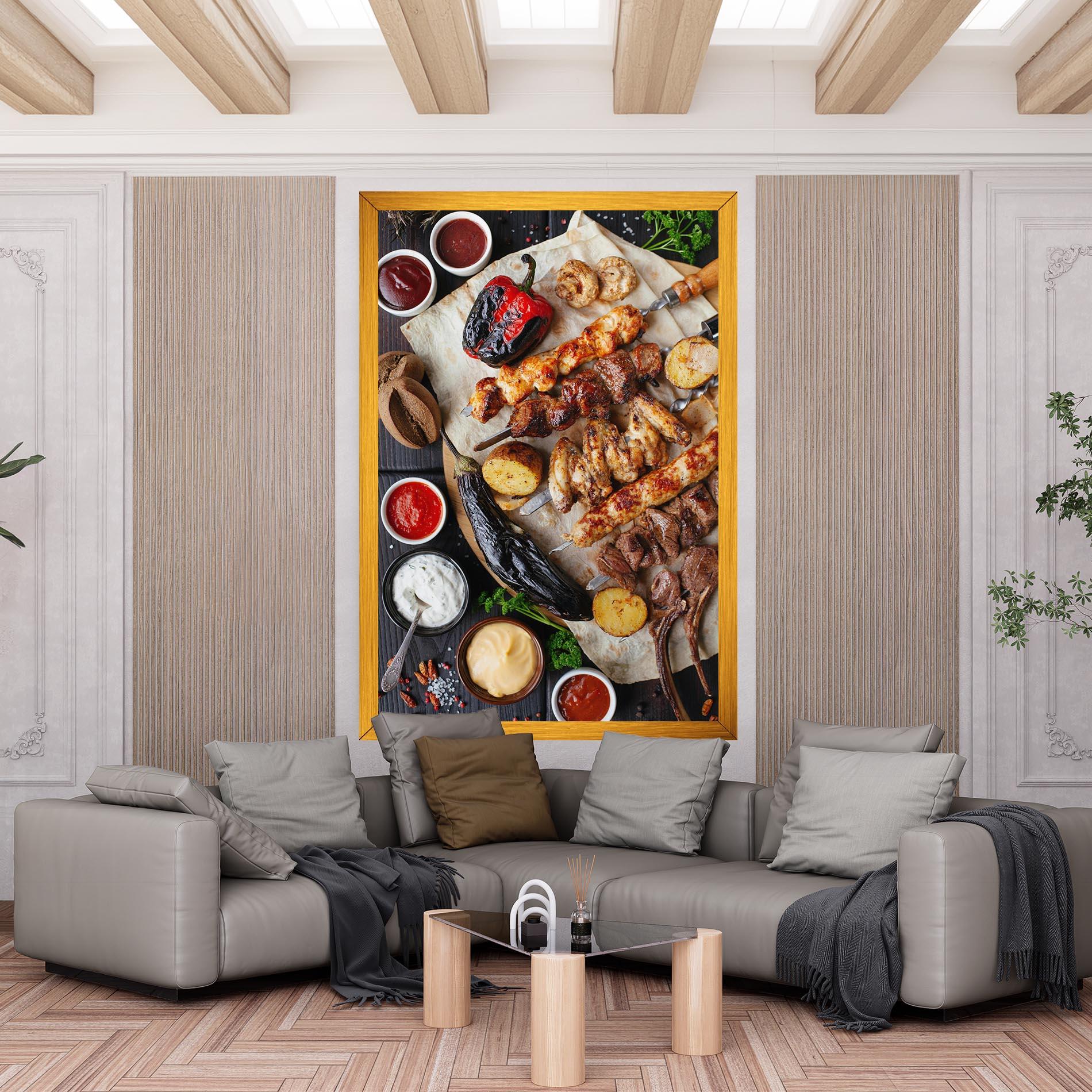 Leinwandbild Skewers mockup 6