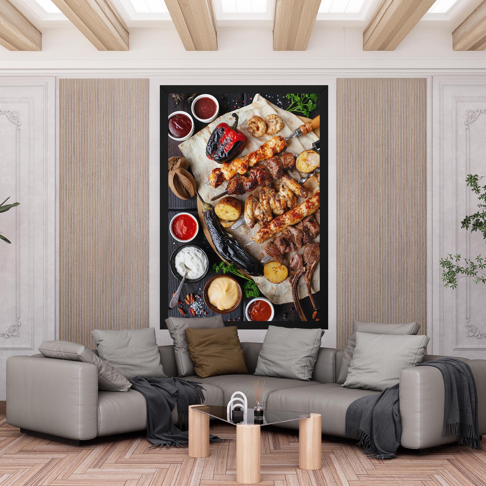 Leinwandbild Skewers mockup 6