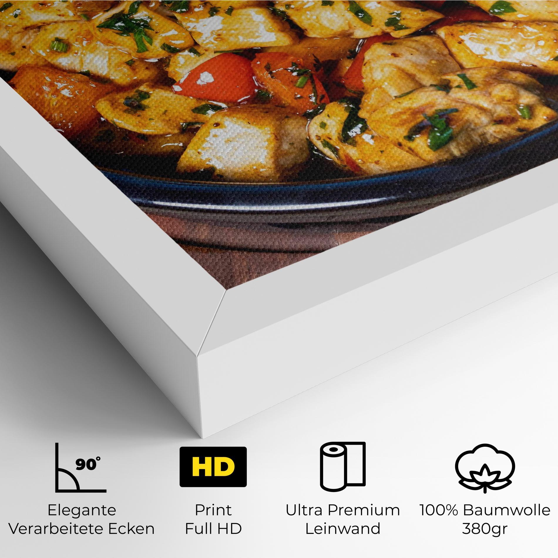 Leinwandbild Chicken Food mockup 4
