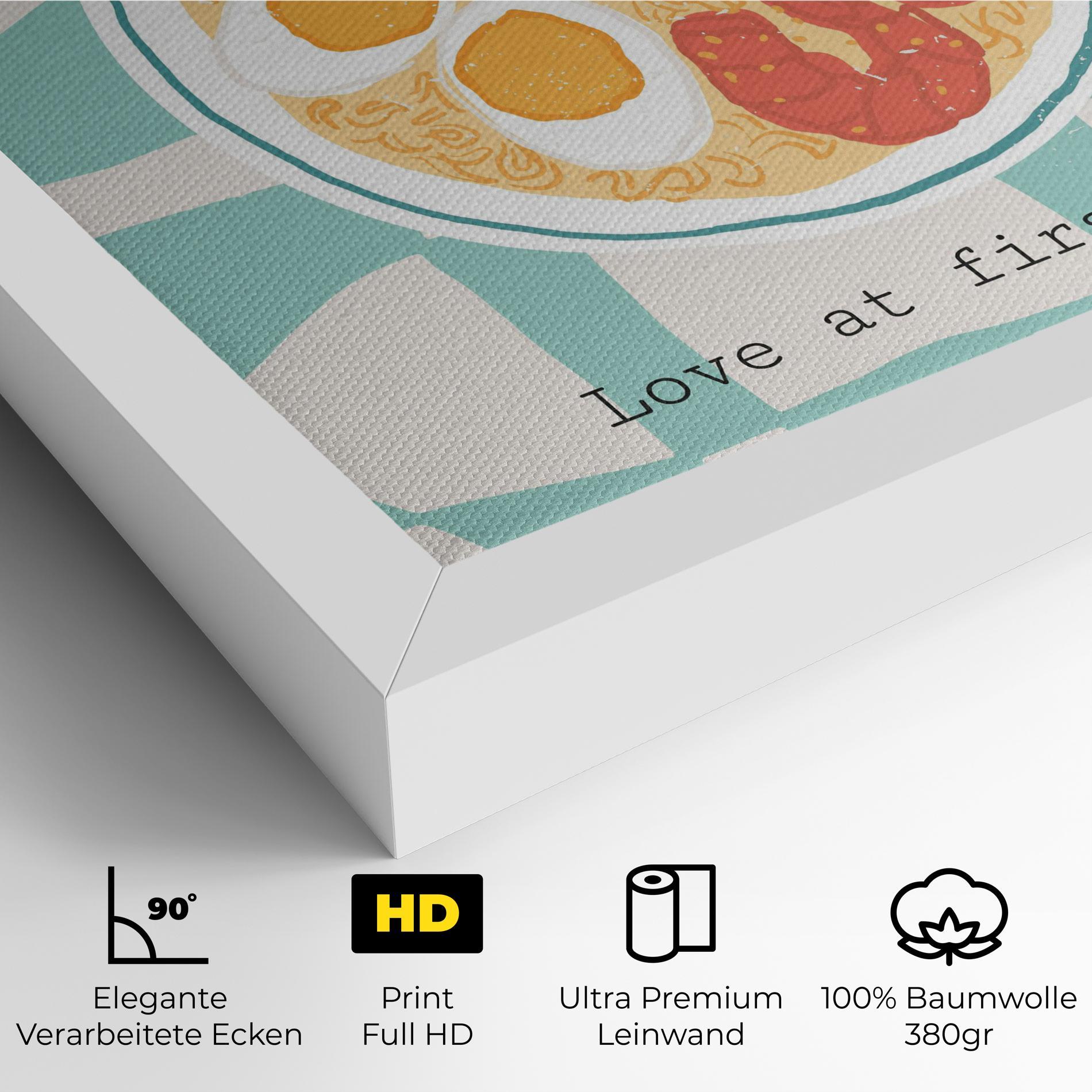 Leinwandbild Food Love mockup 4