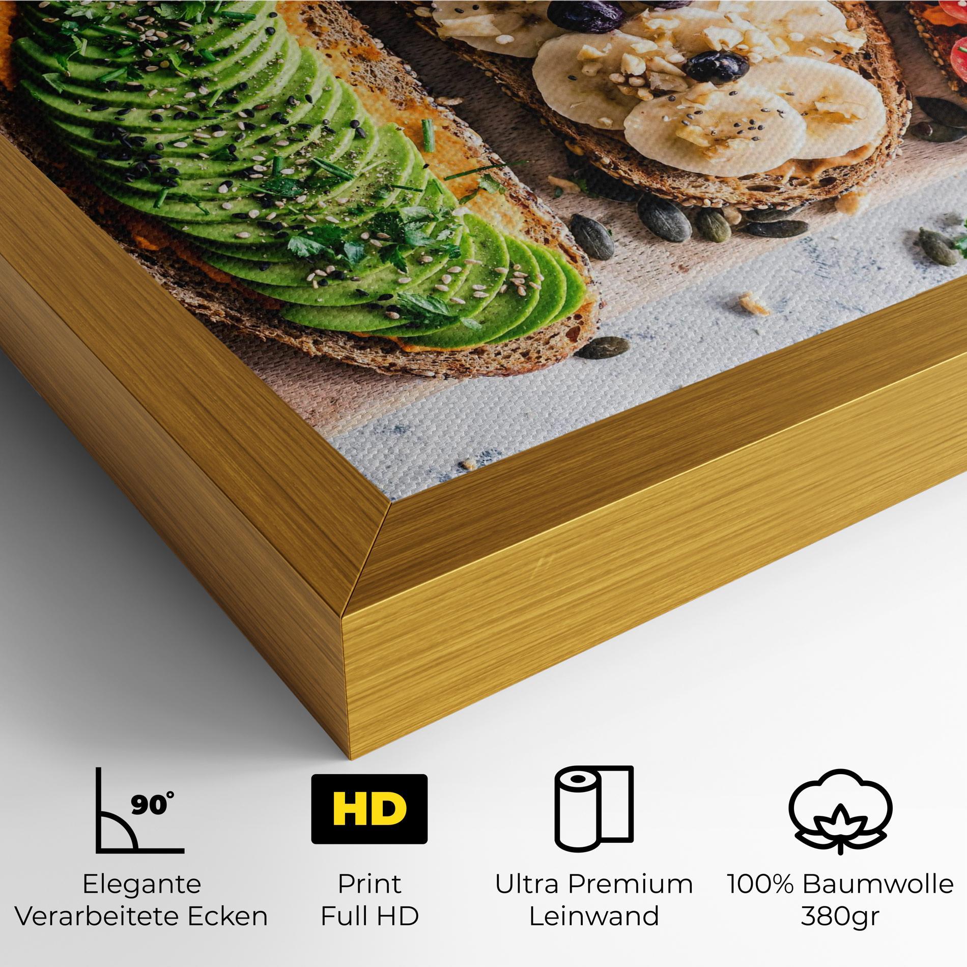Leinwandbild Breakfast mockup 4