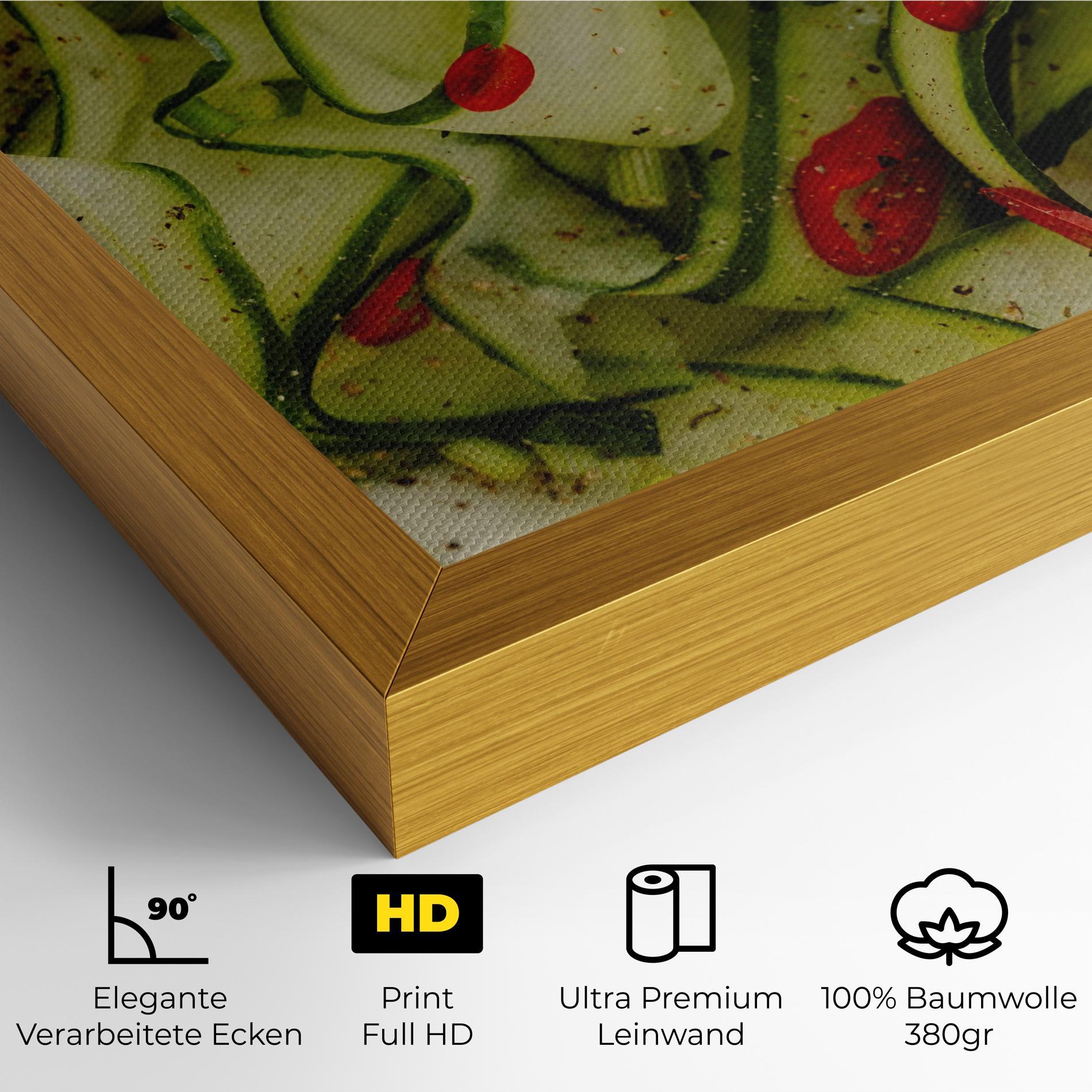 Leinwandbild Cucumber Food mockup 4