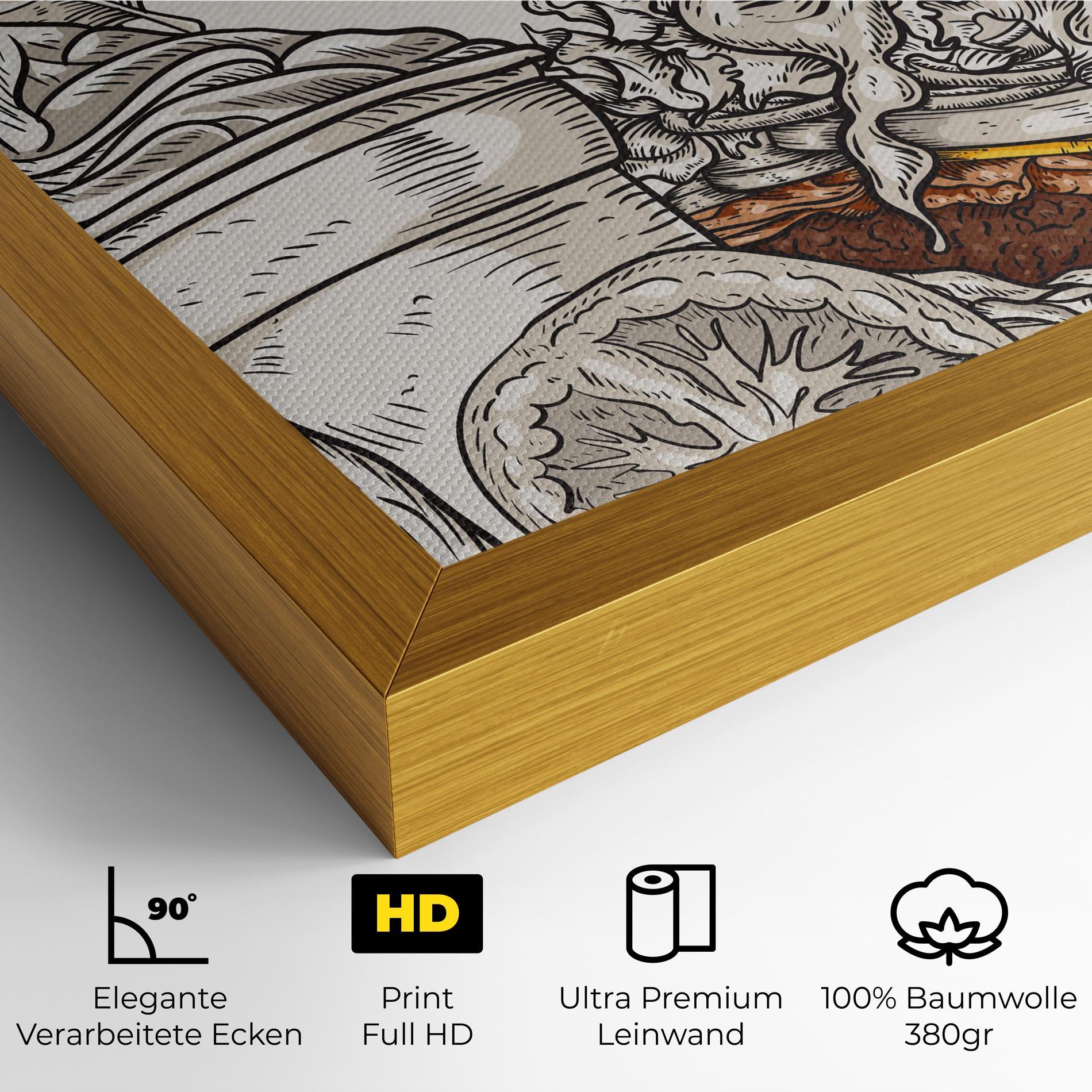 Leinwandbild Fast Food mockup 4