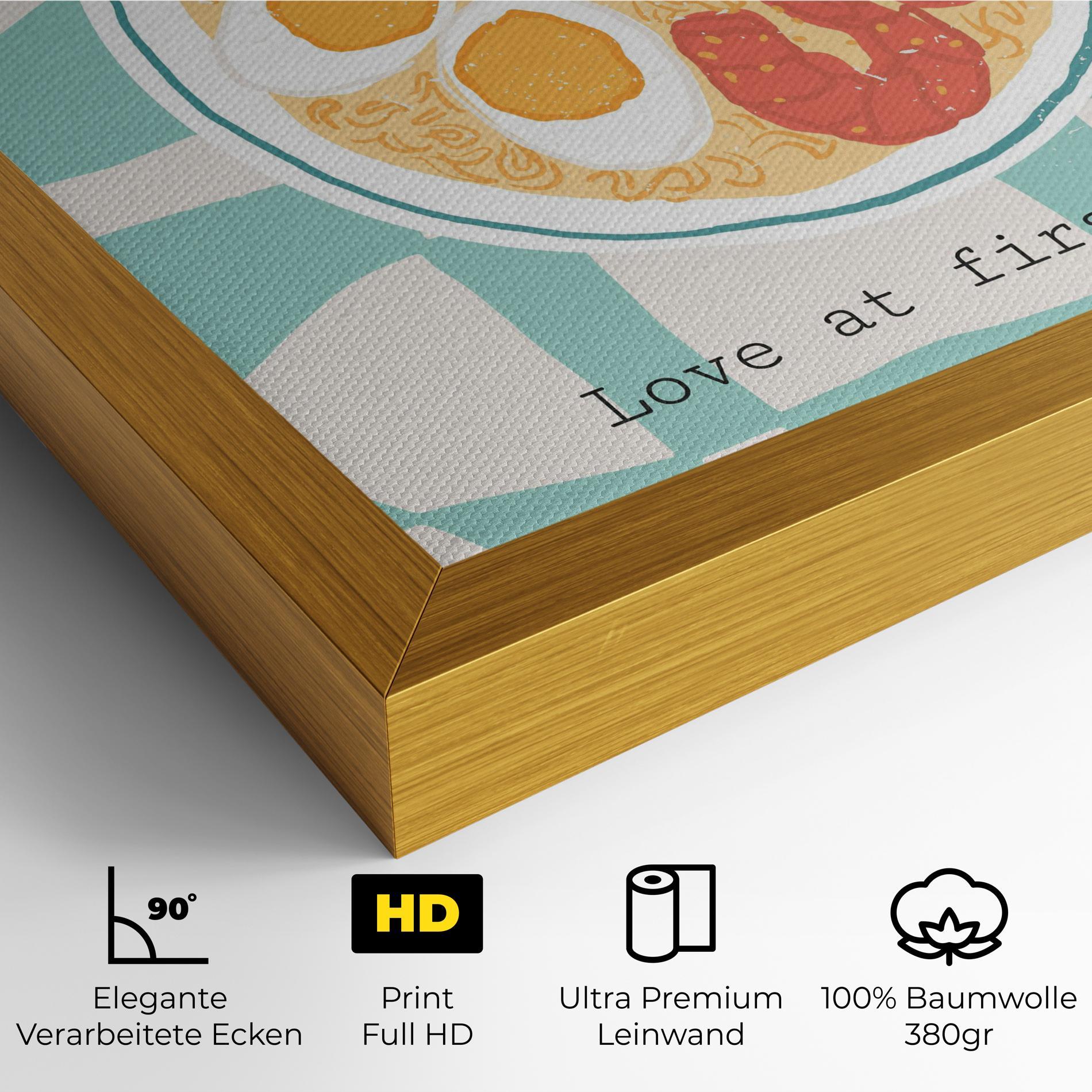 Leinwandbild Food Love mockup 4
