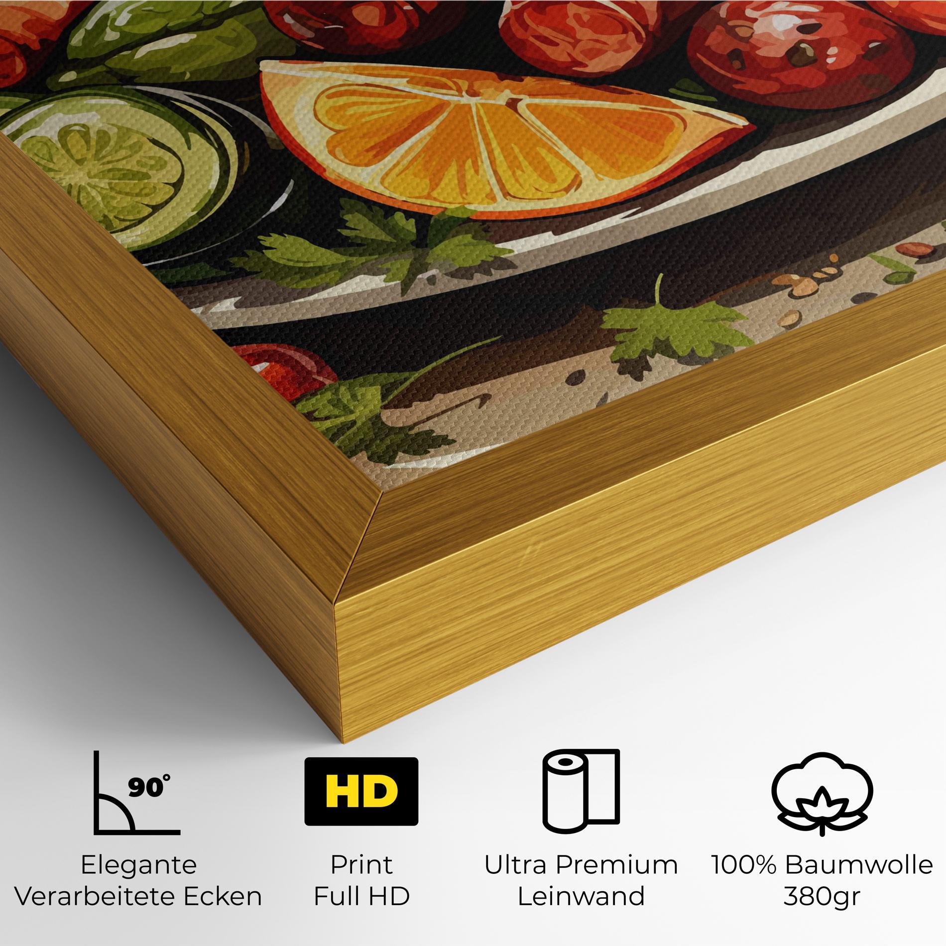 Leinwandbild Tasty Sousages mockup 4