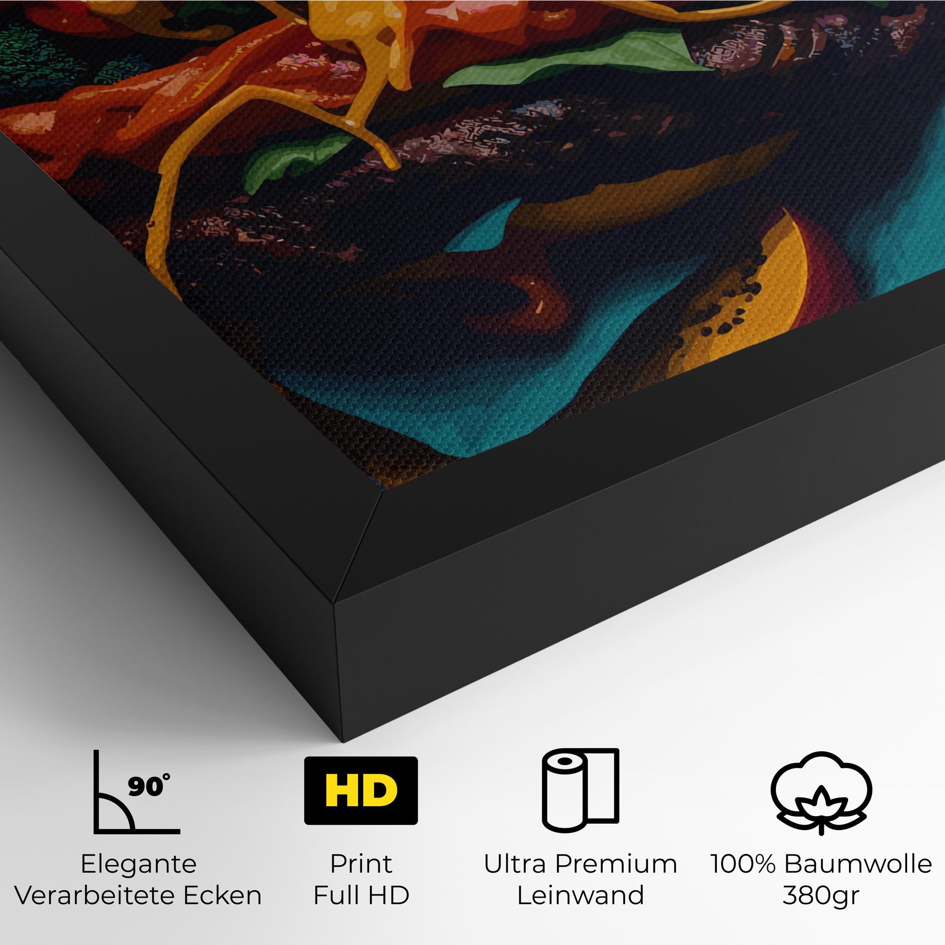 Leinwandbild Burger Mustard mockup 4