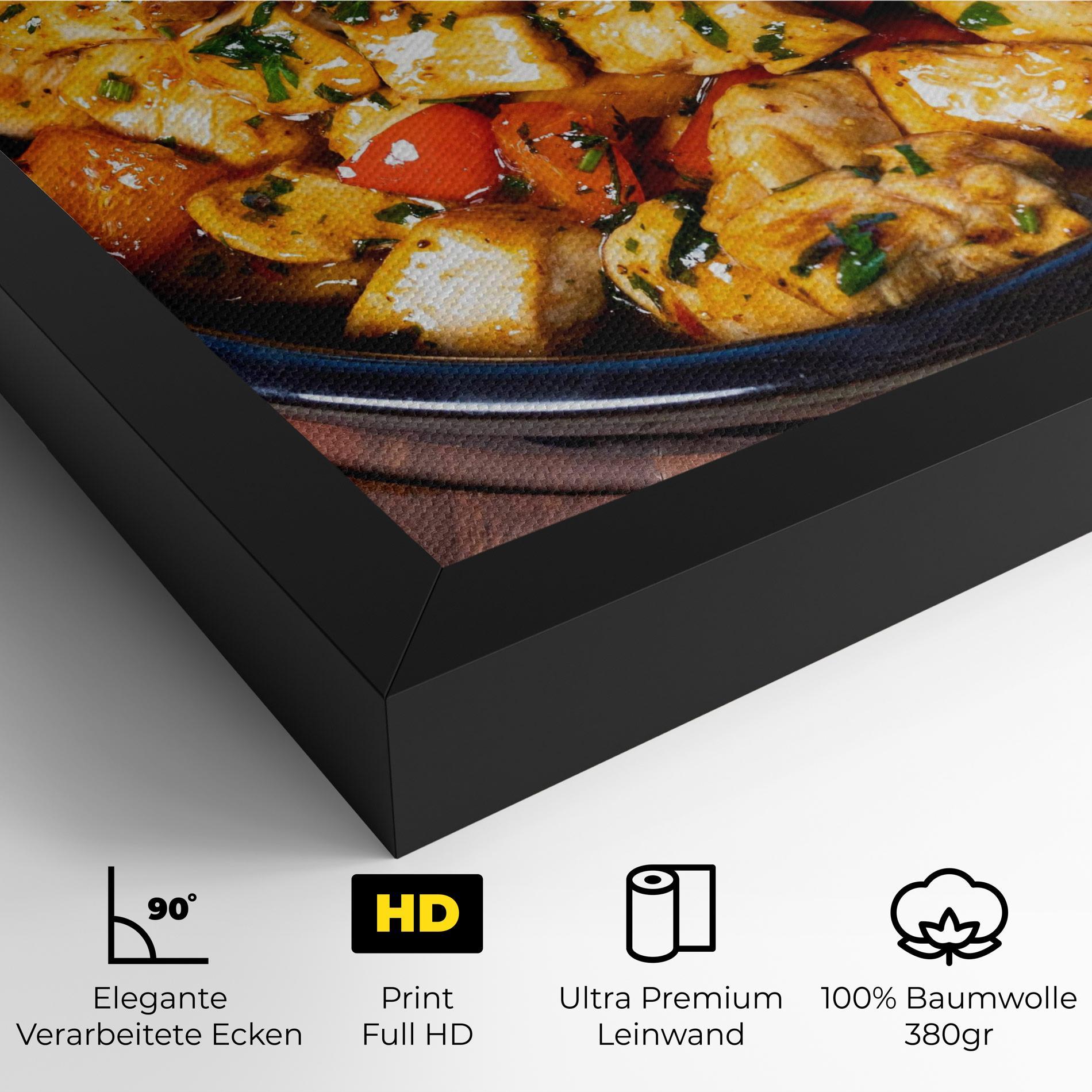 Leinwandbild Chicken Food mockup 4