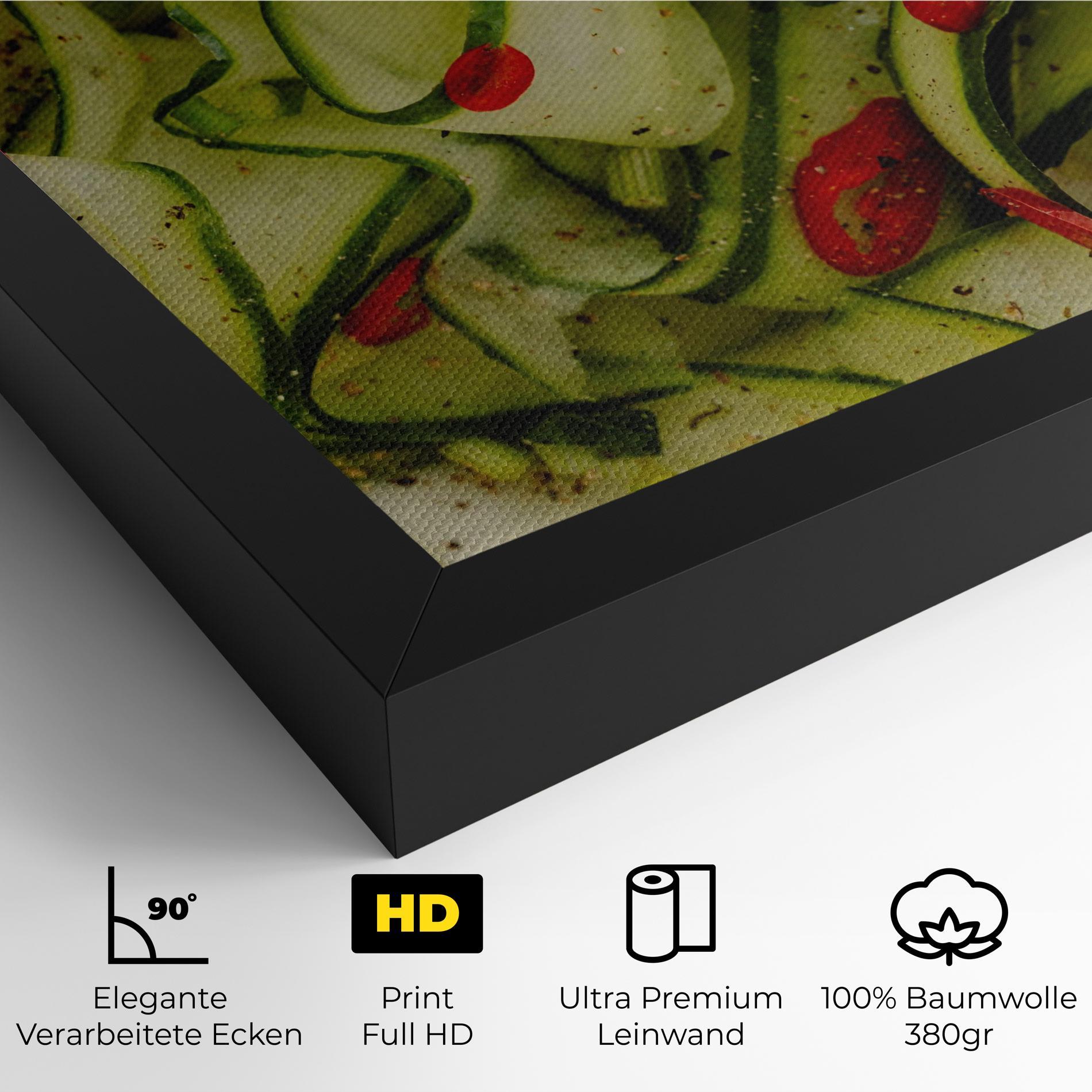 Leinwandbild Cucumber Food mockup 4