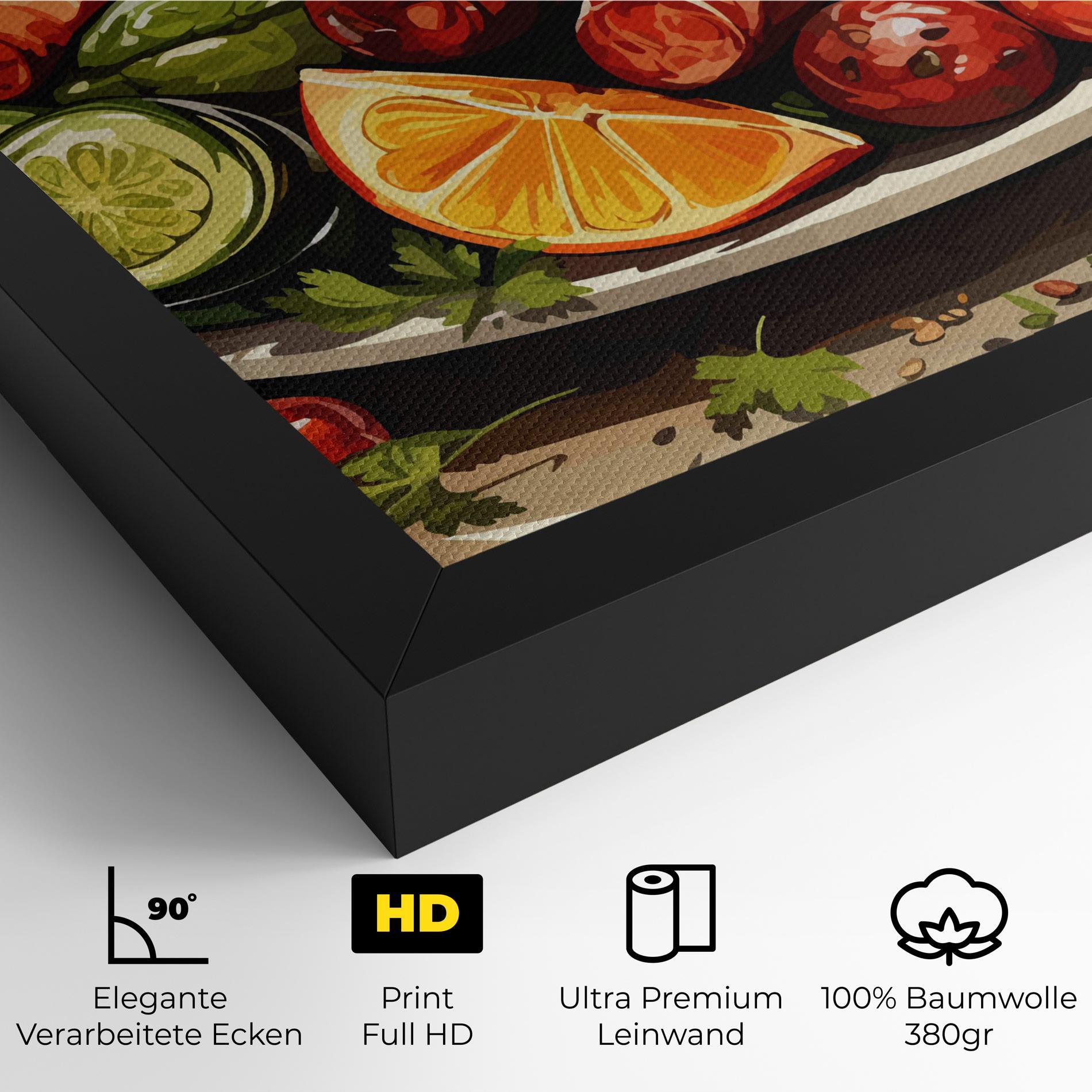 Leinwandbild Tasty Sousages mockup 4