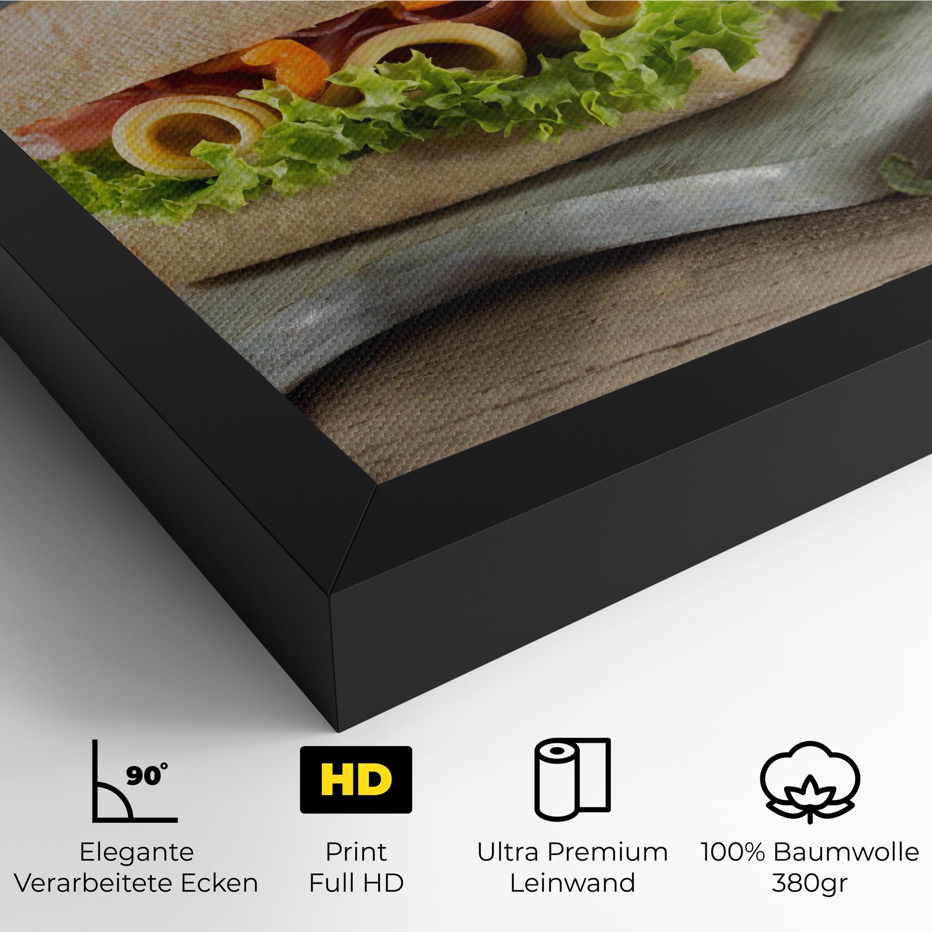 Leinwandbild Yum Sandwich mockup 4