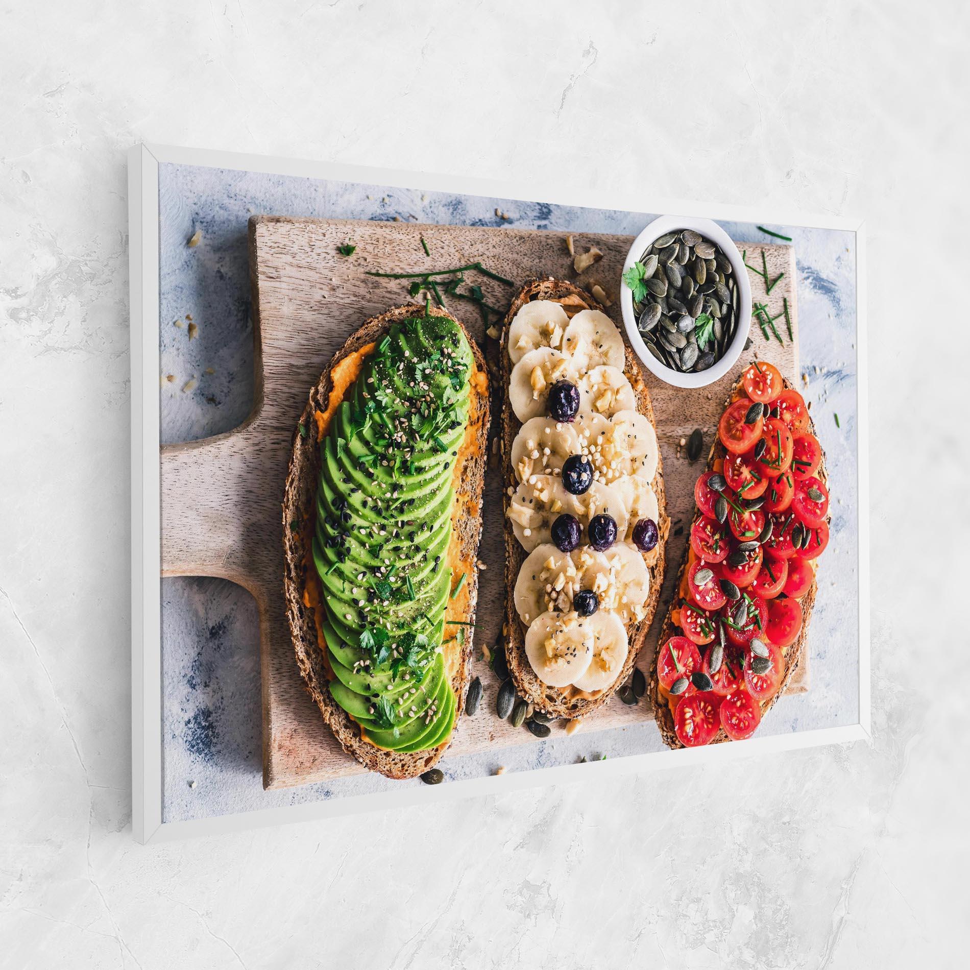 Leinwandbild Breakfast mockup 1