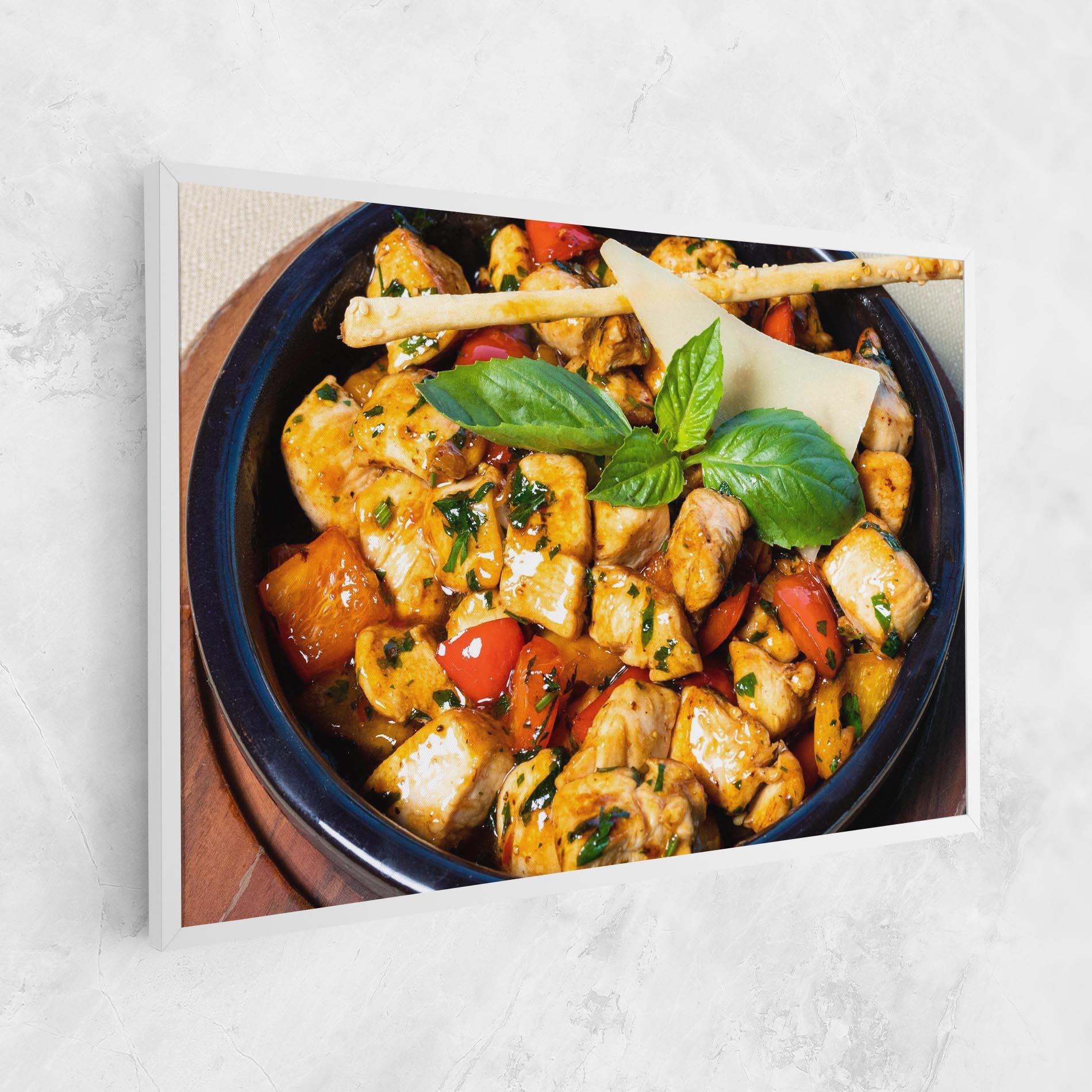 Leinwandbild Chicken Food mockup 1