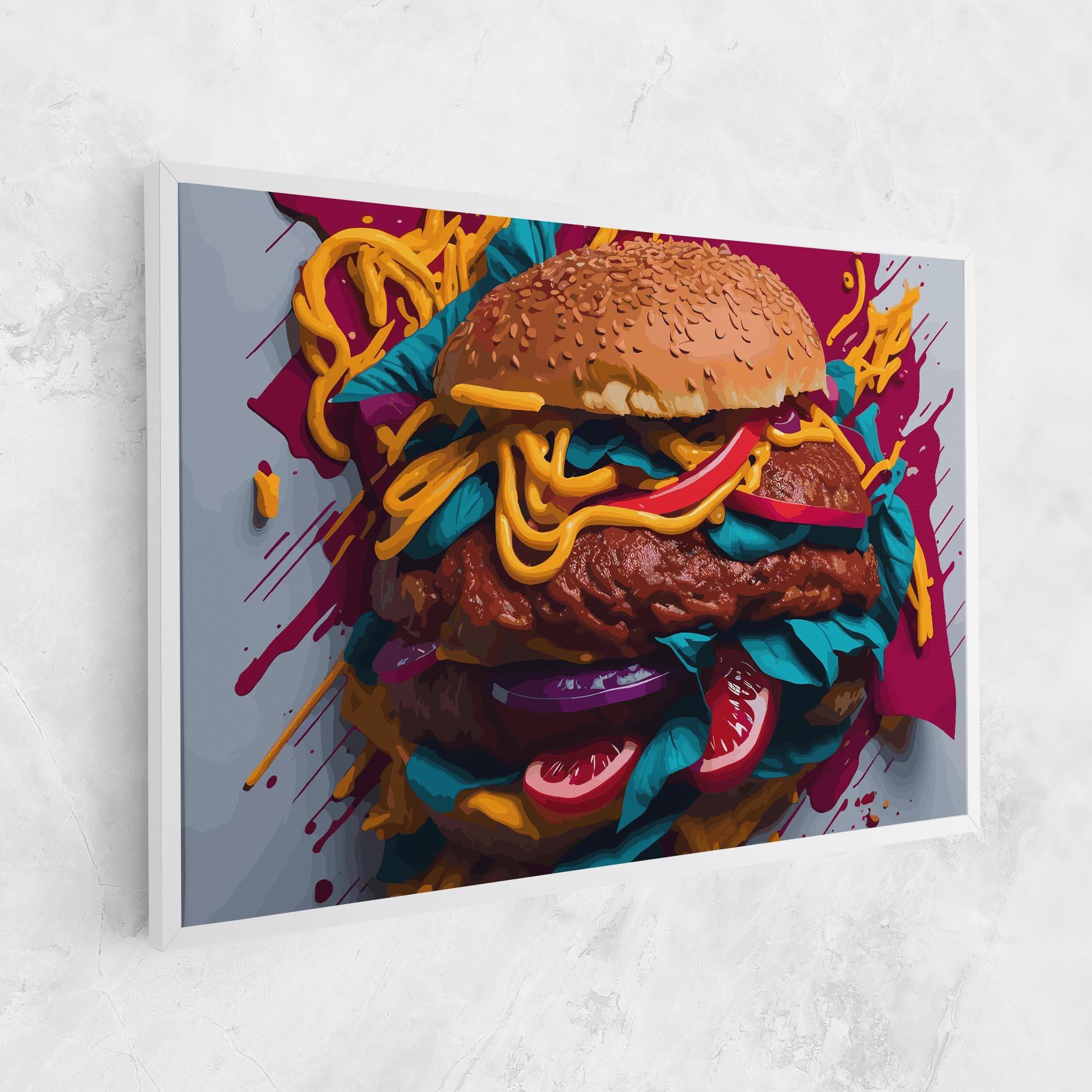 Leinwandbild Crazy Burger mockup 1