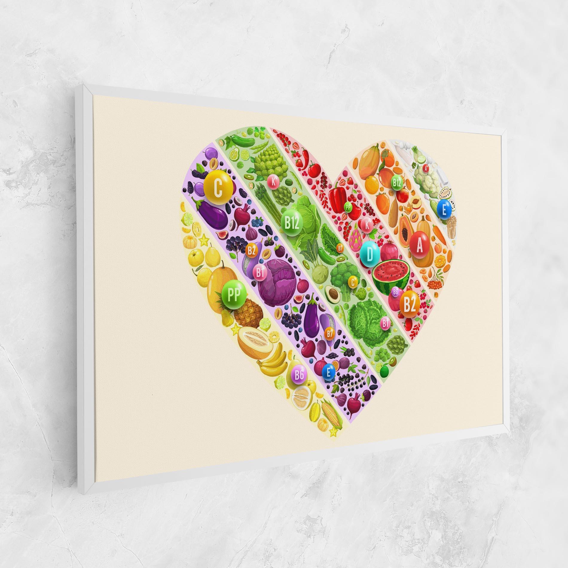 Leinwandbild Food Heart mockup 1