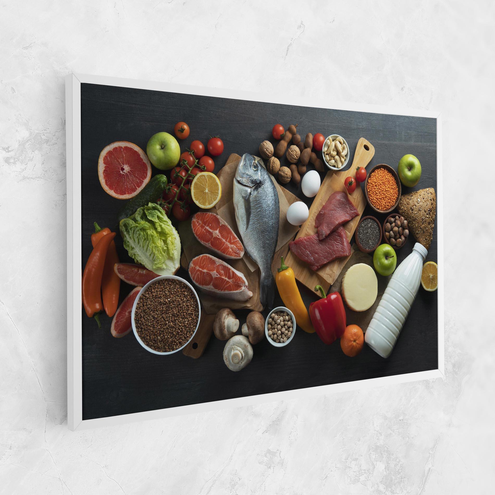 Leinwandbild Food Ingredients mockup 1