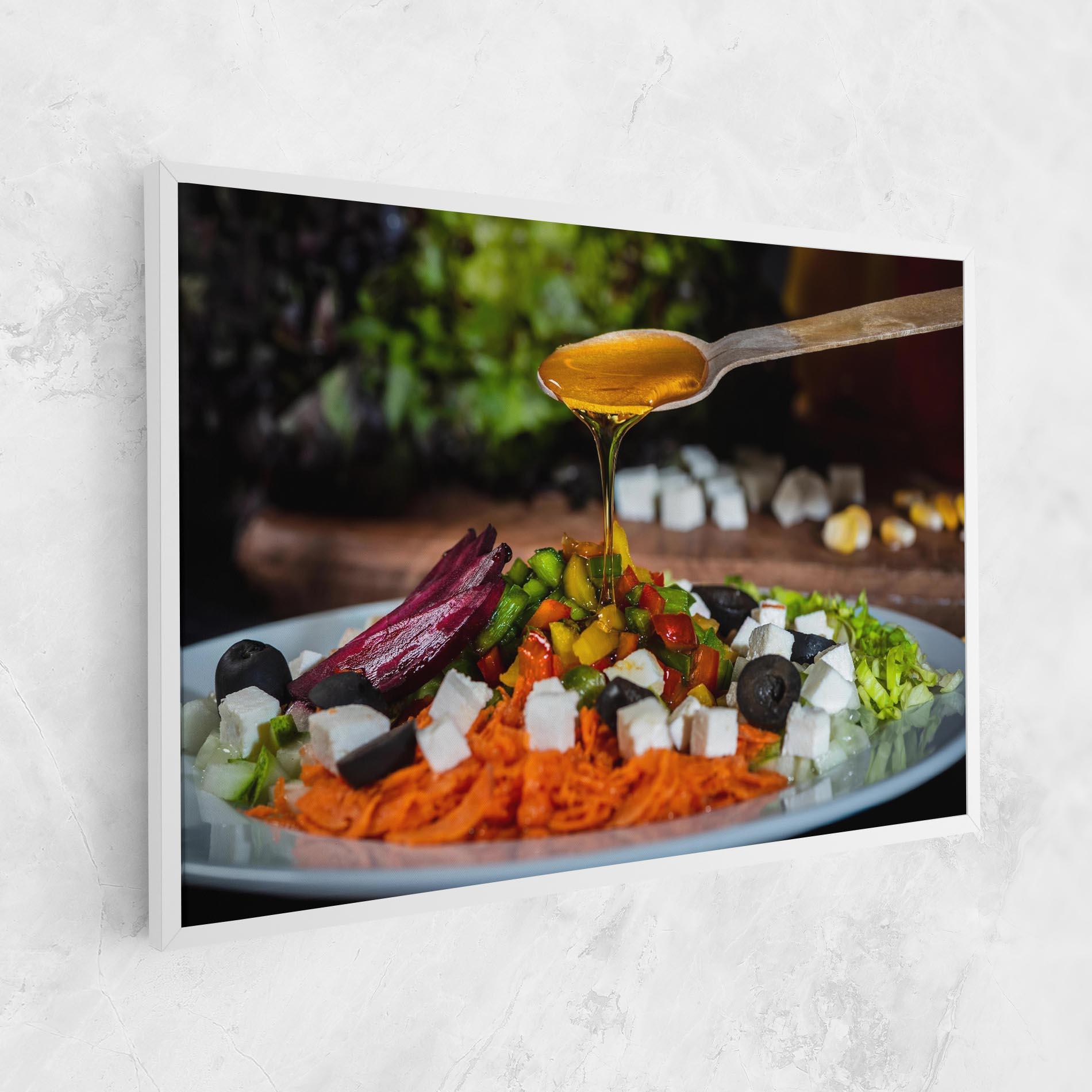 Leinwandbild Honey Over Food mockup 1