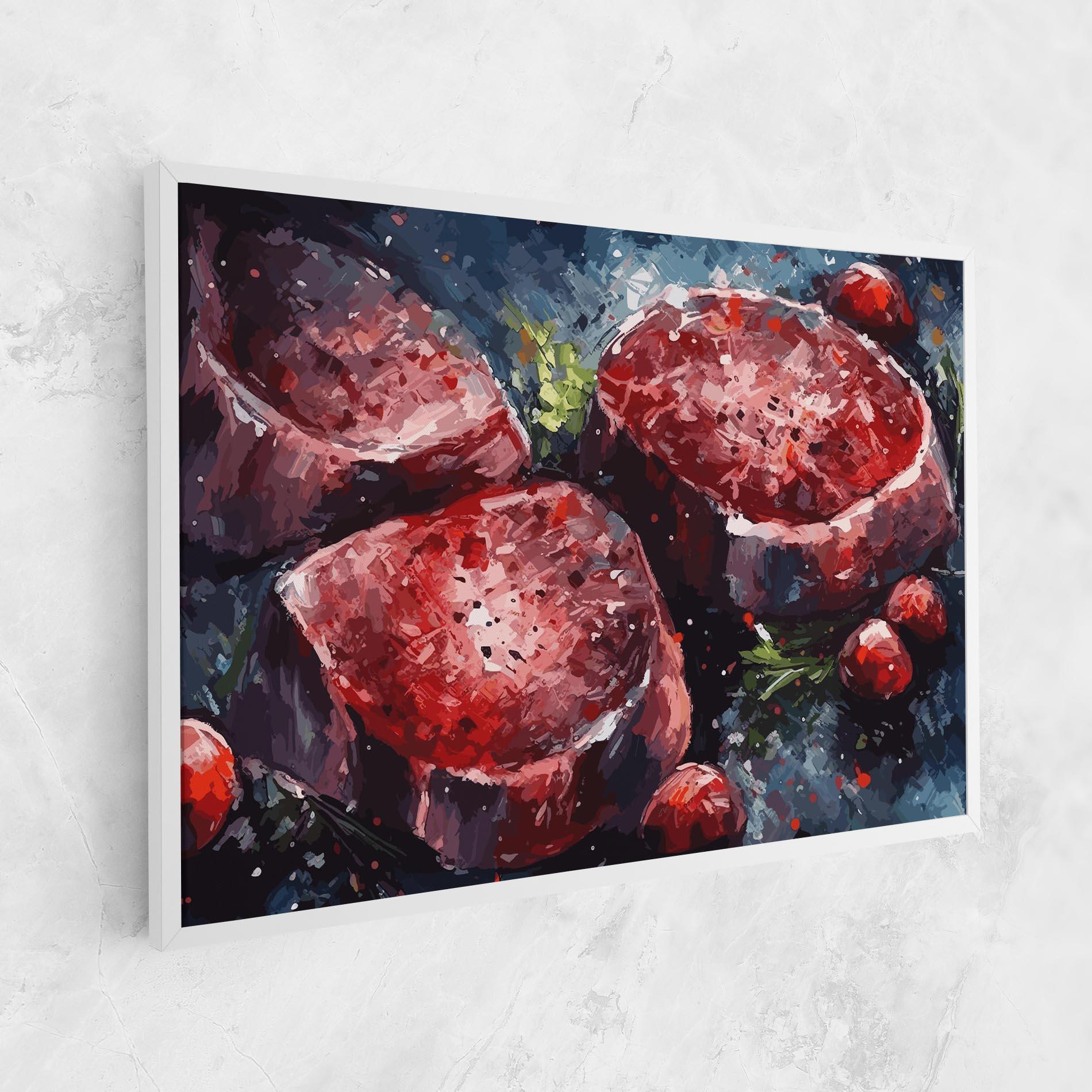 Leinwandbild Meat Art mockup 1