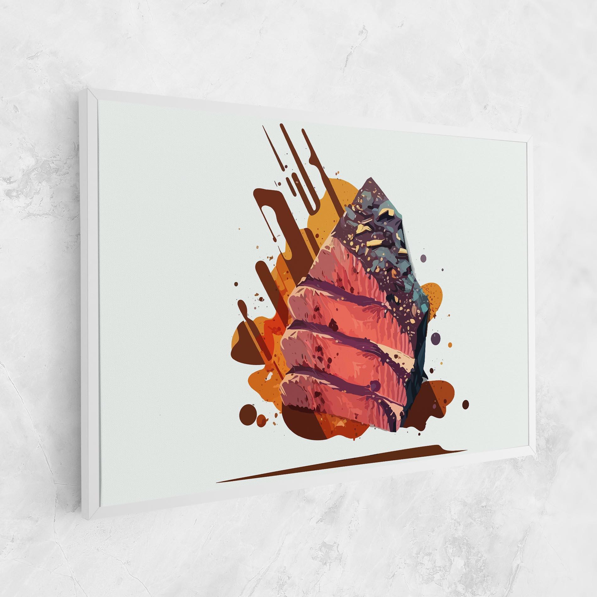 Leinwandbild Meat Floating mockup 1