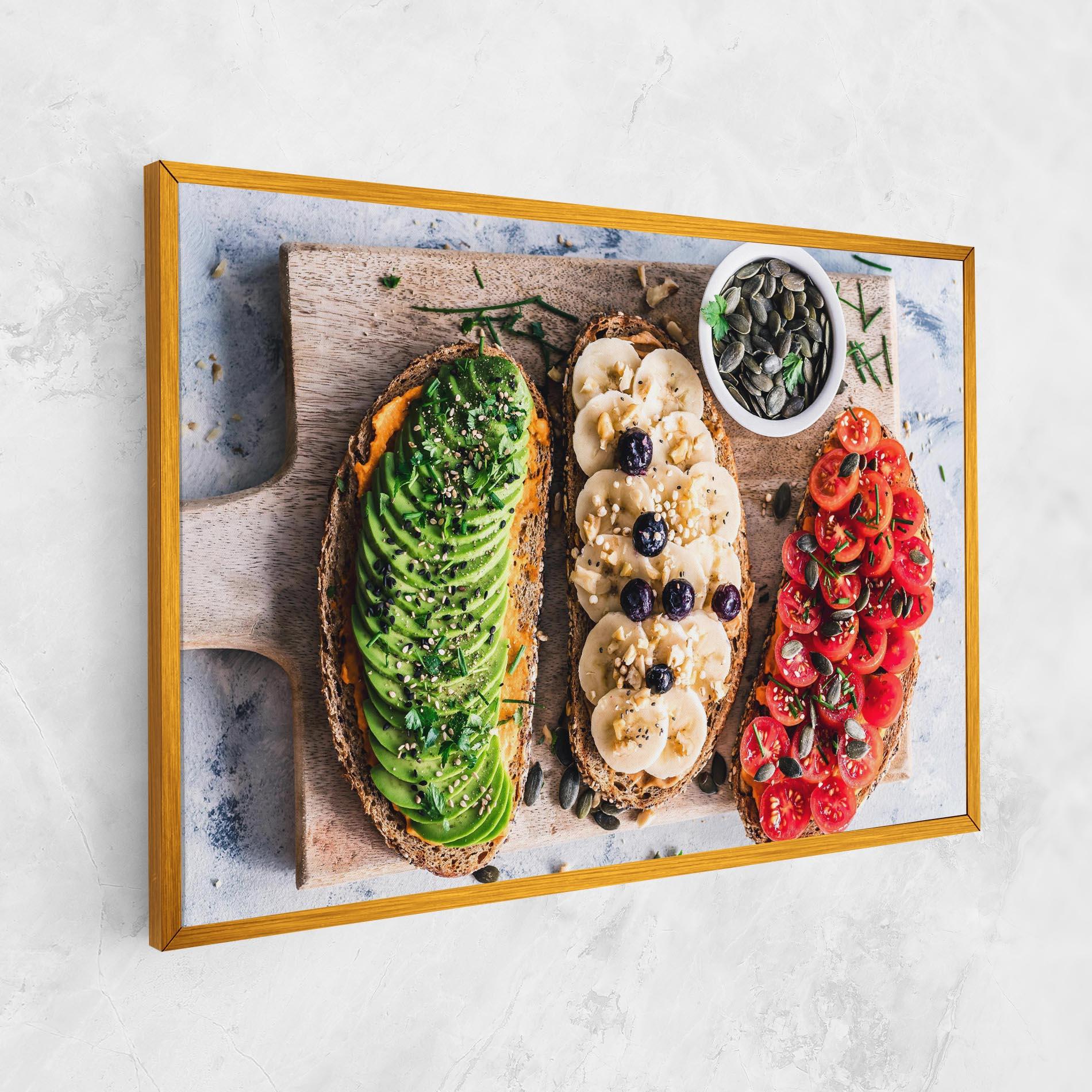 Leinwandbild Breakfast mockup 1