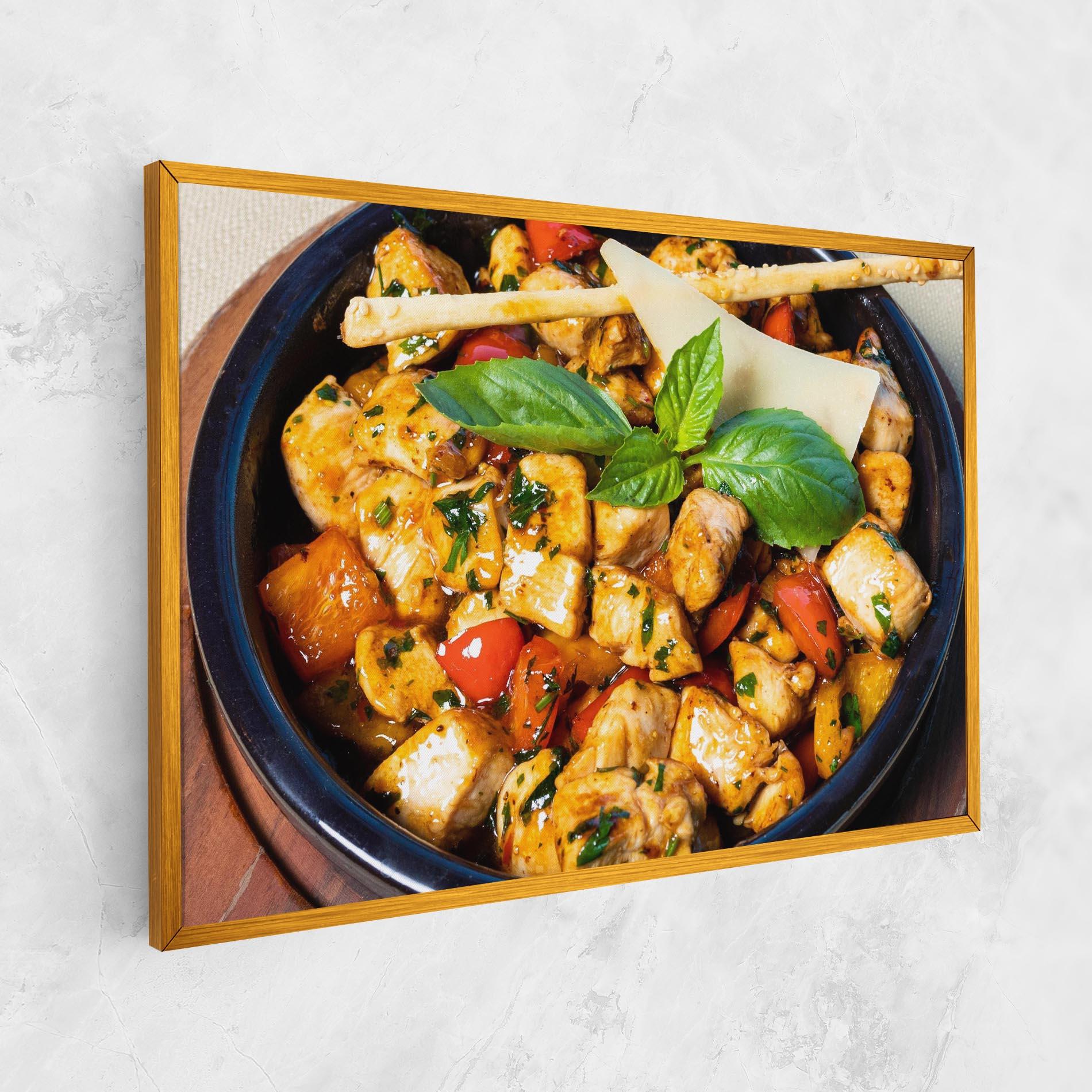 Leinwandbild Chicken Food mockup 1