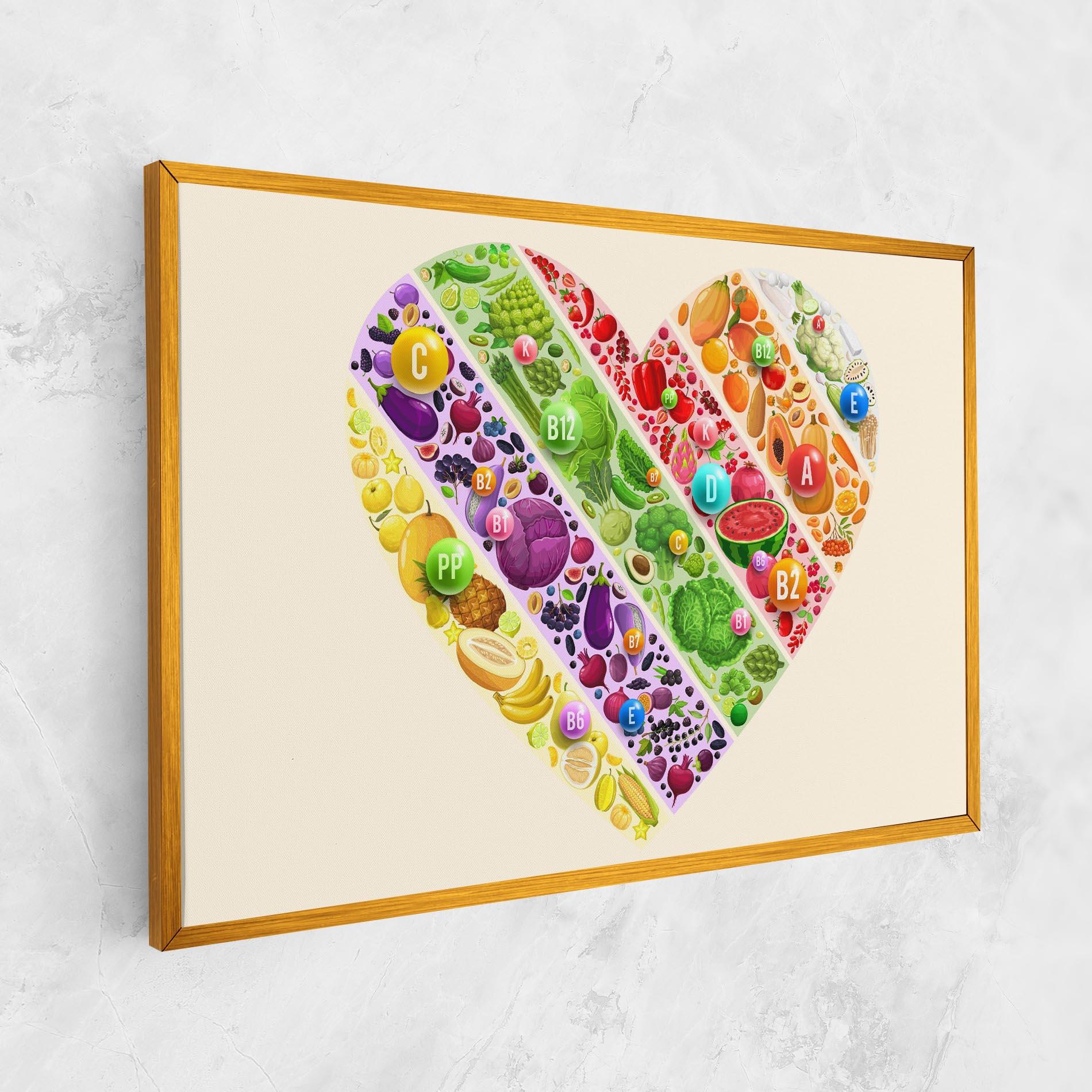Leinwandbild Food Heart mockup 1