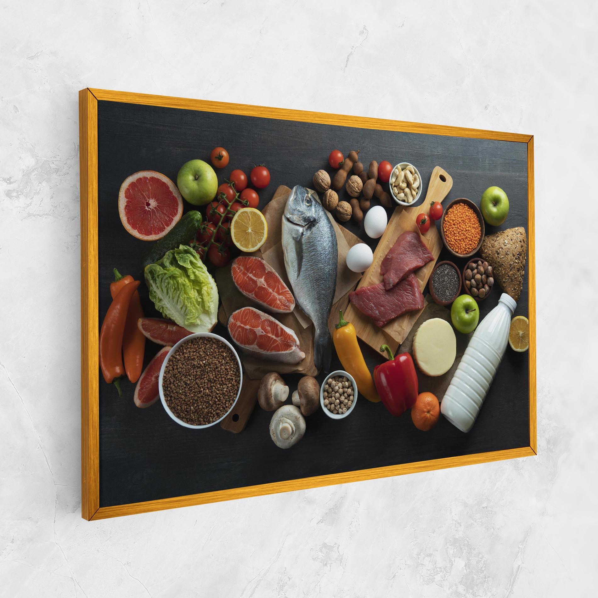 Leinwandbild Food Ingredients mockup 1