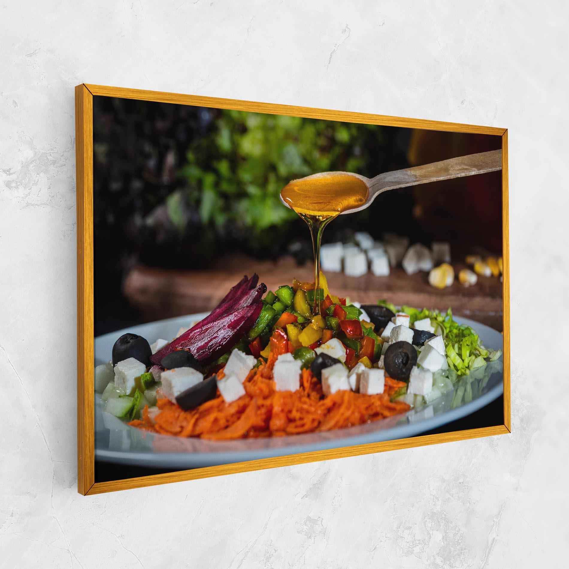 Leinwandbild Honey Over Food mockup 1