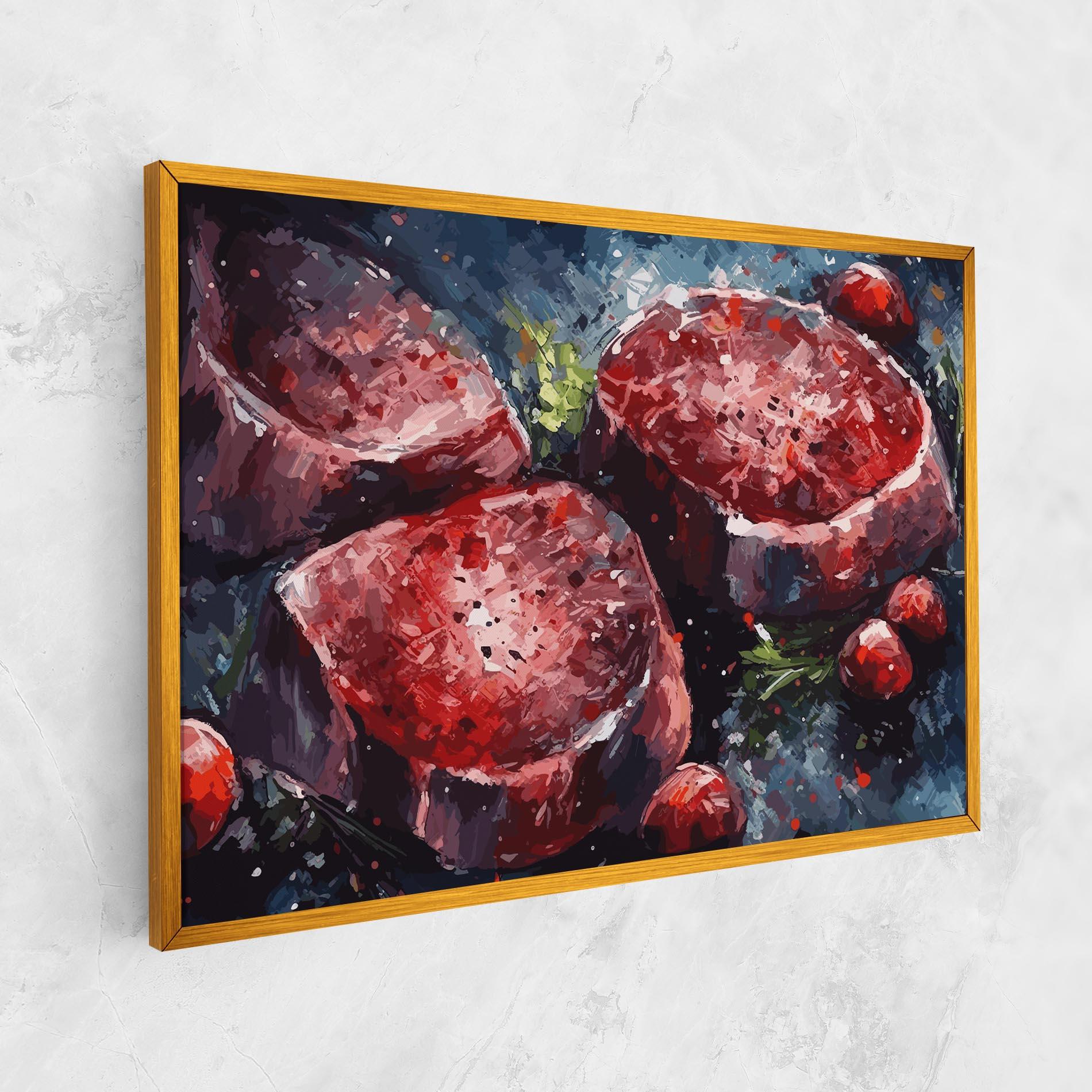 Leinwandbild Meat Art mockup 1