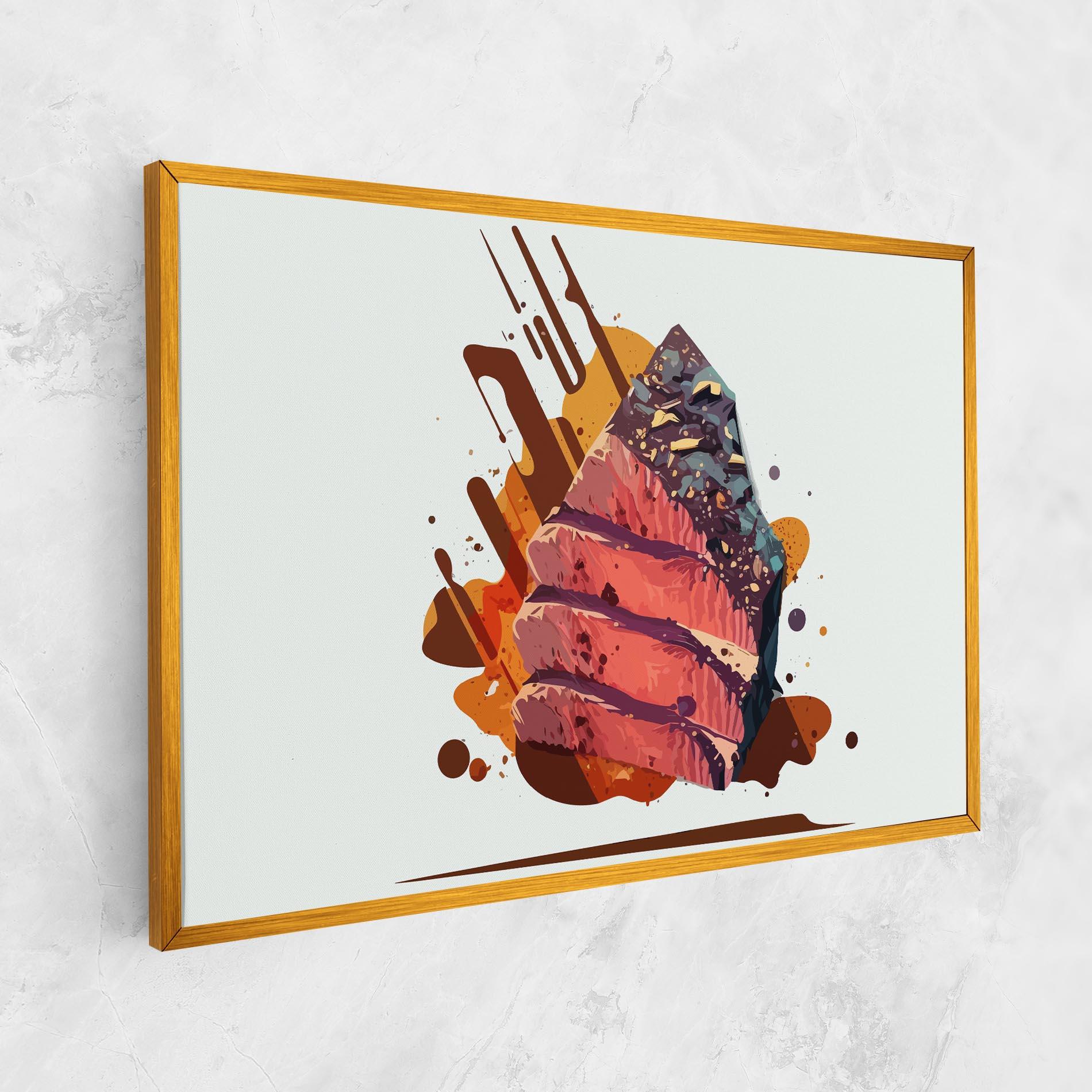 Leinwandbild Meat Floating mockup 1