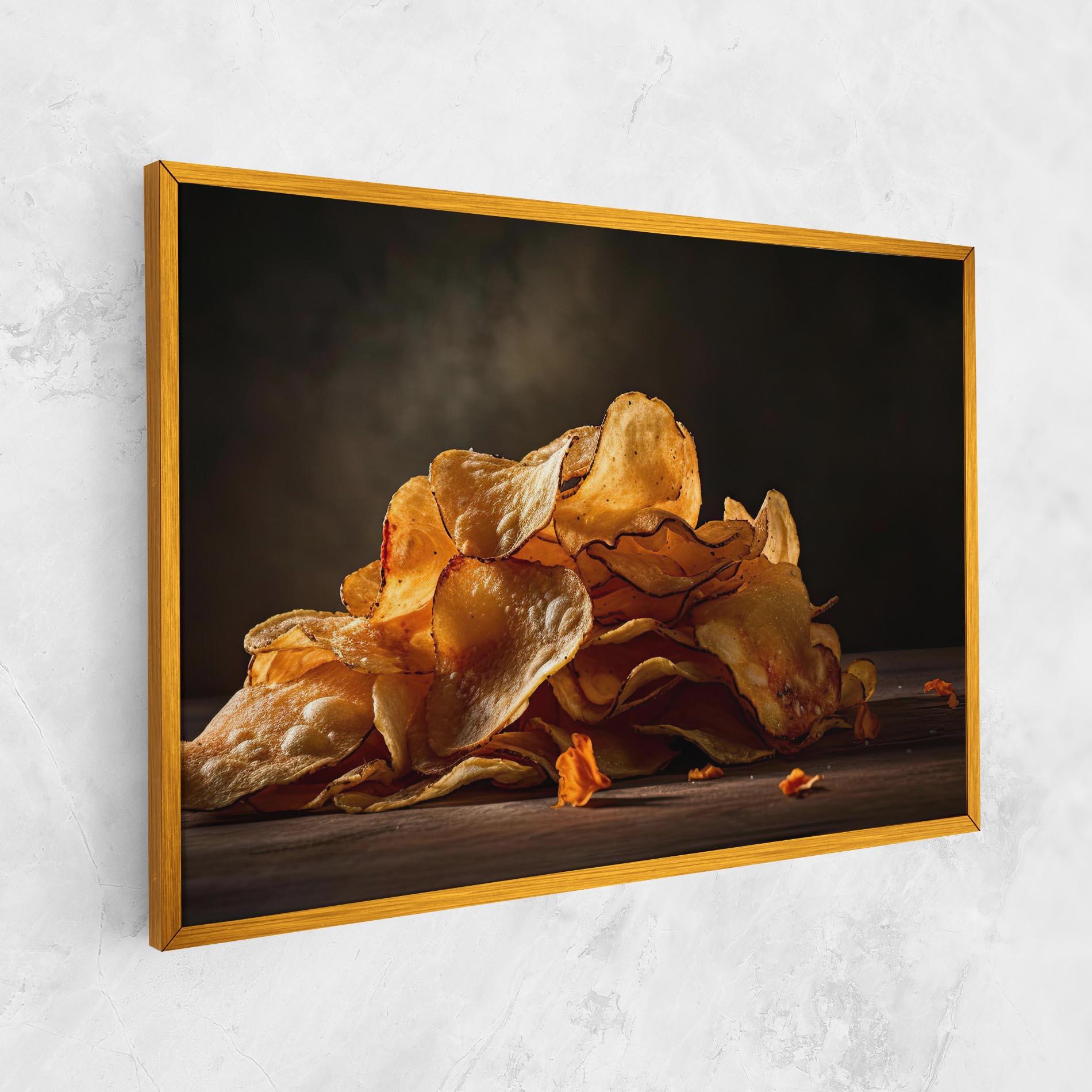 Leinwandbild Potato Chips mockup 1