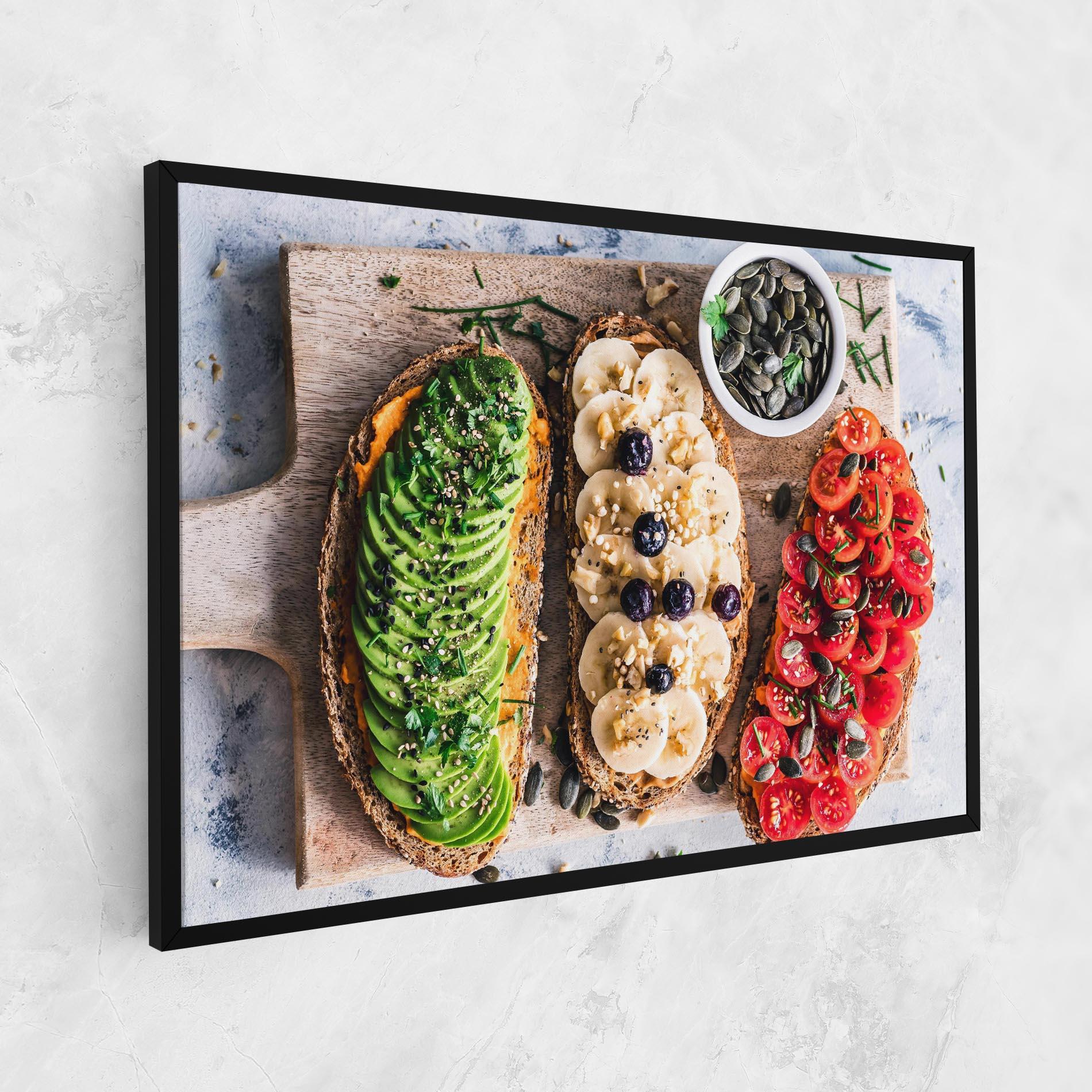 Leinwandbild Breakfast mockup 1