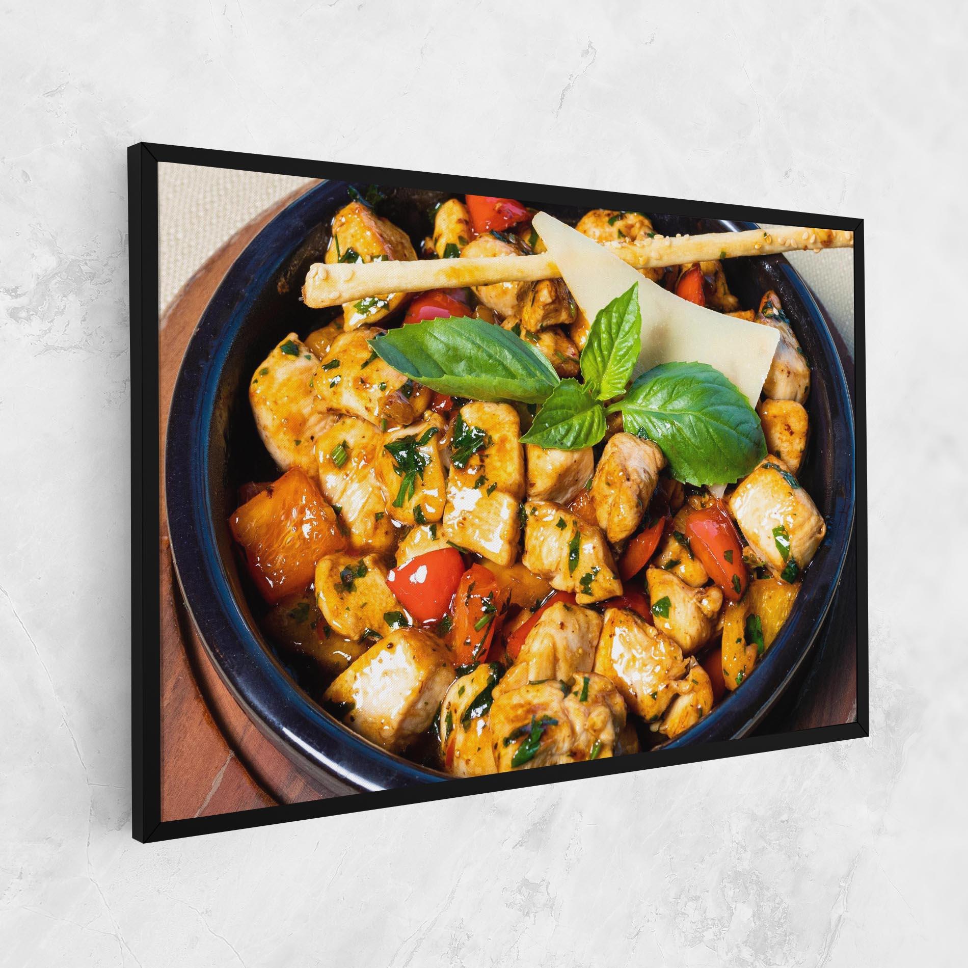 Leinwandbild Chicken Food mockup 1