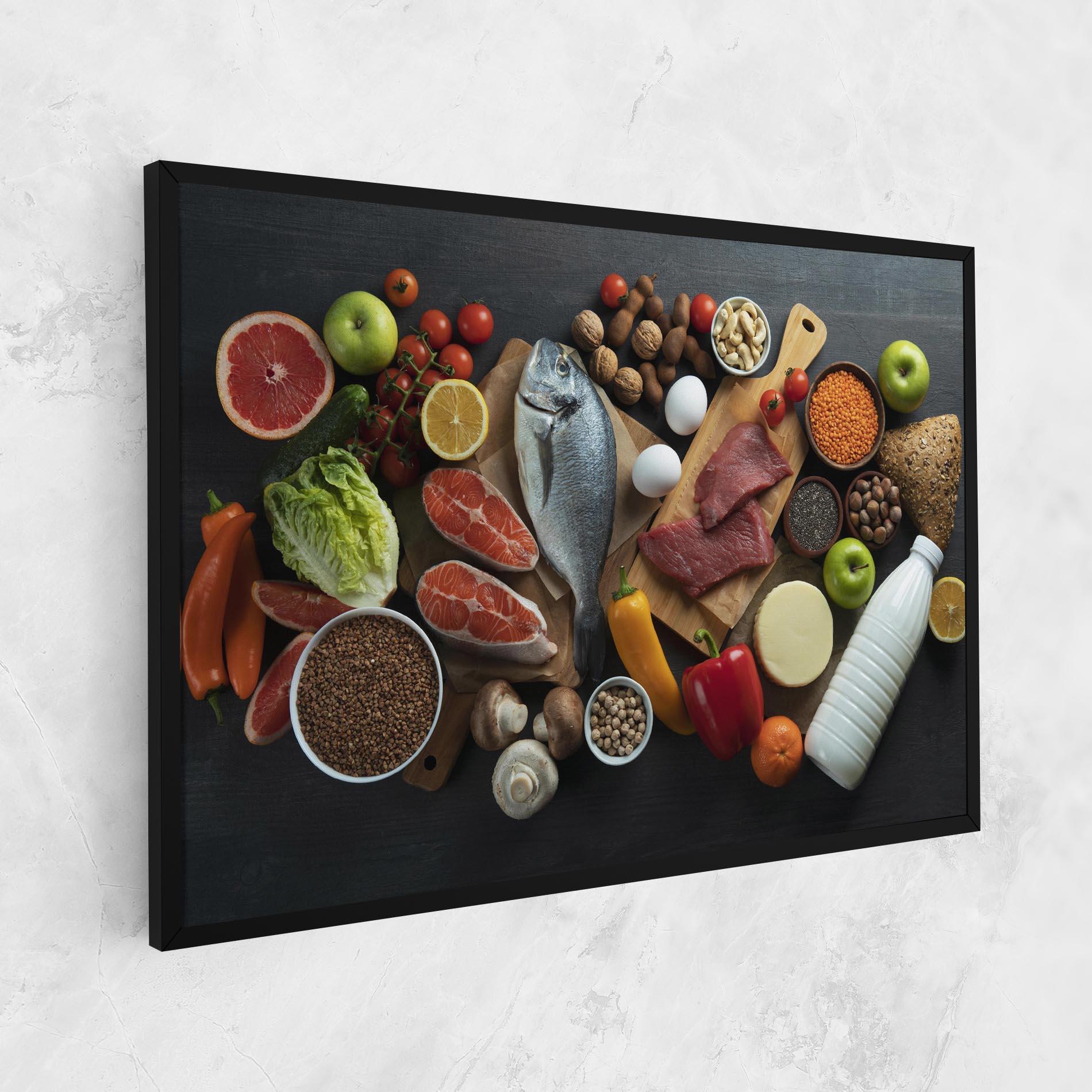 Leinwandbild Food Ingredients mockup 1