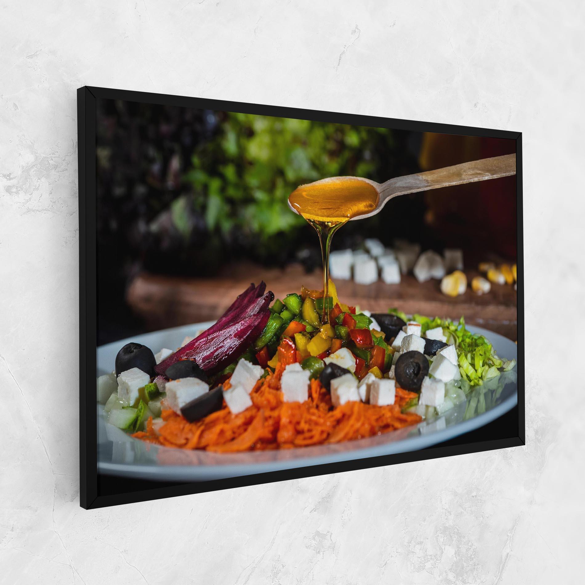 Leinwandbild Honey Over Food mockup 1