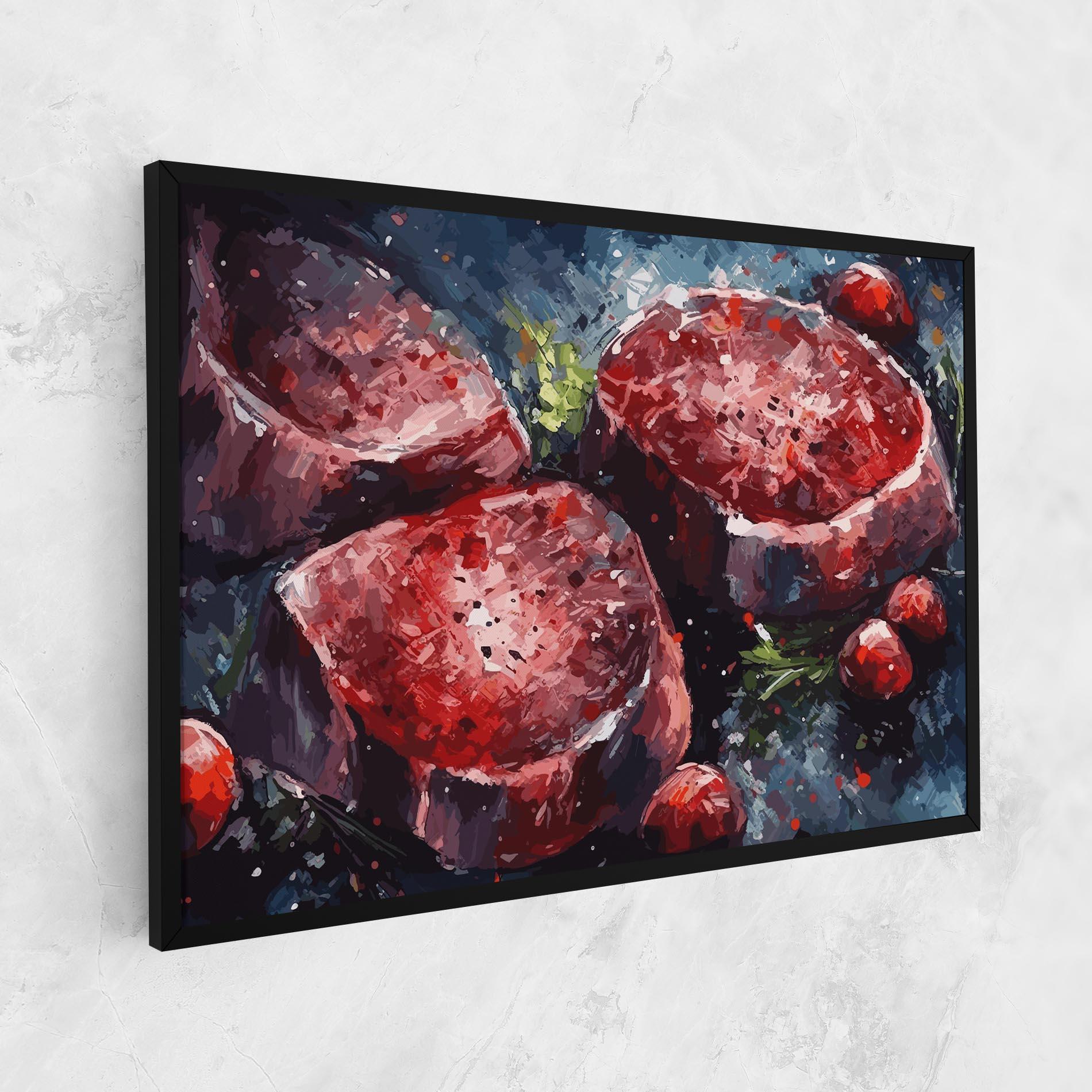 Leinwandbild Meat Art mockup 1