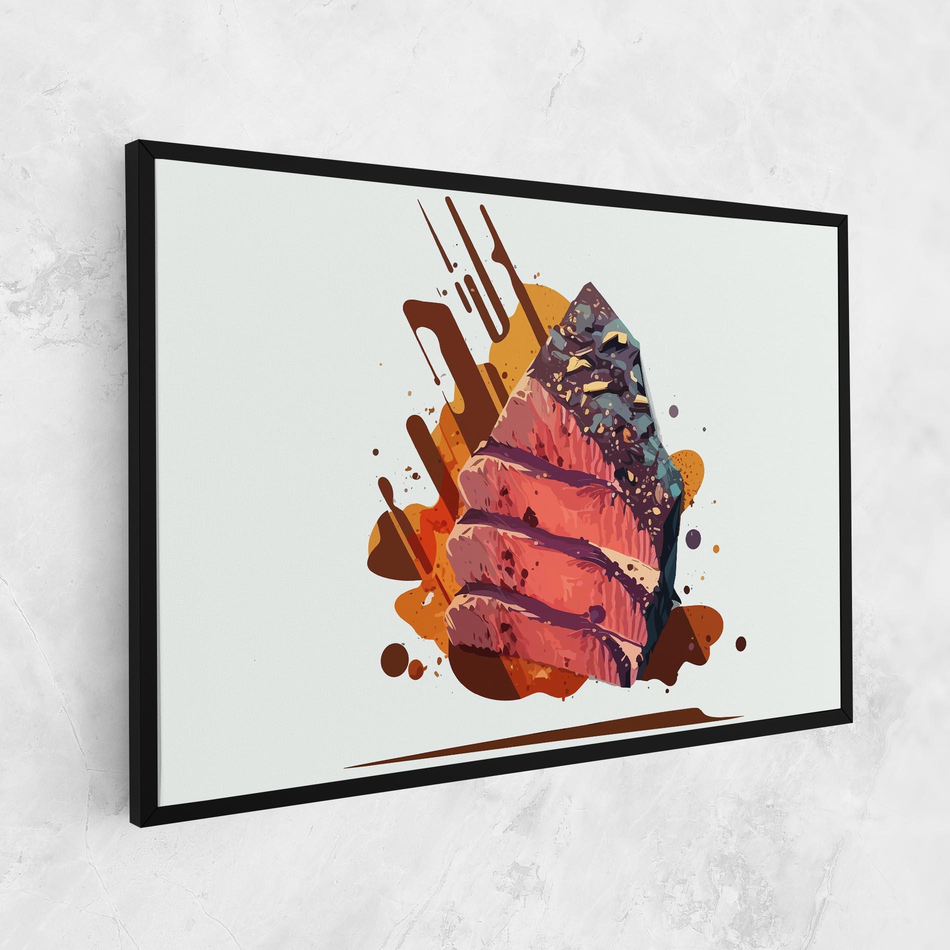 Leinwandbild Meat Floating mockup 1