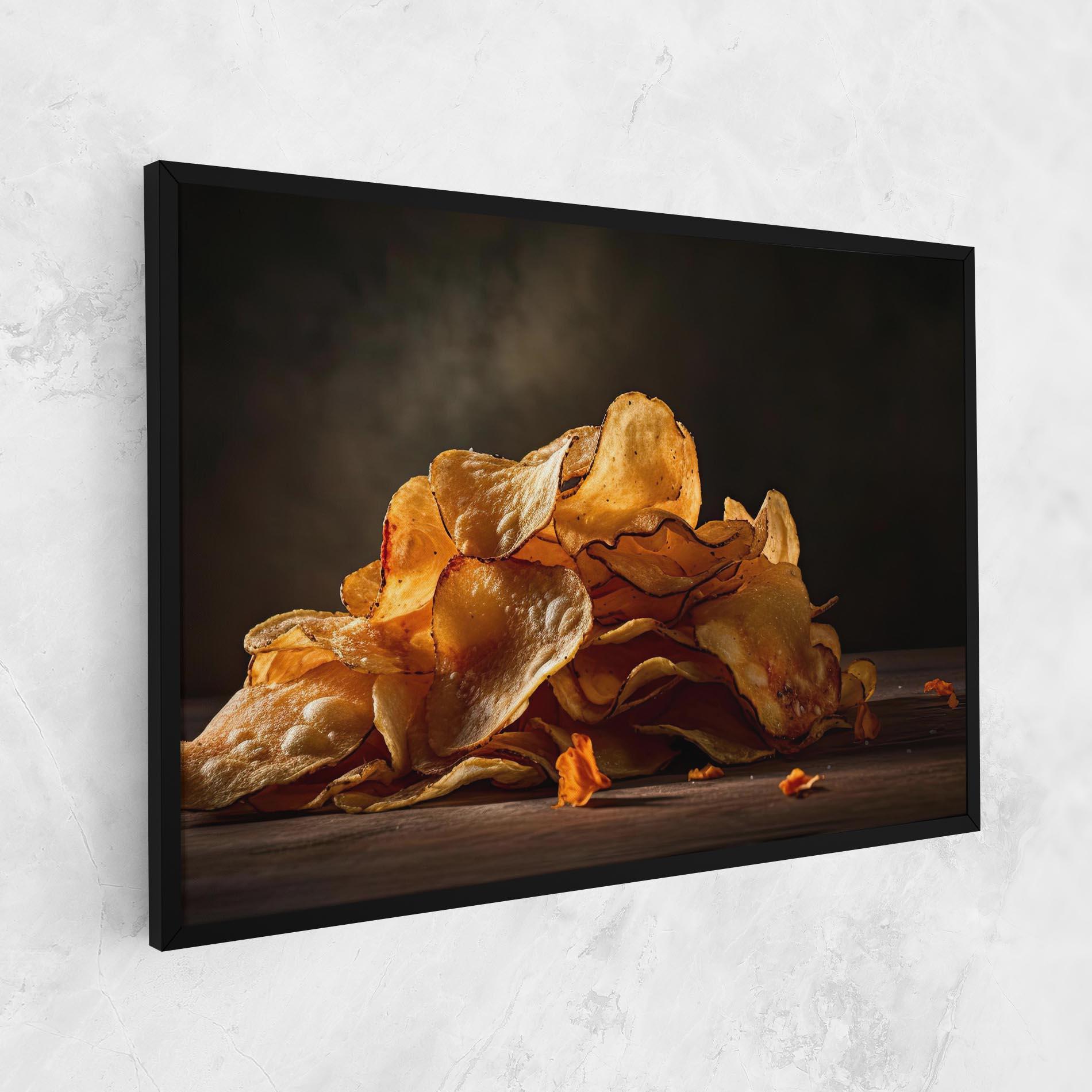 Leinwandbild Potato Chips mockup 1