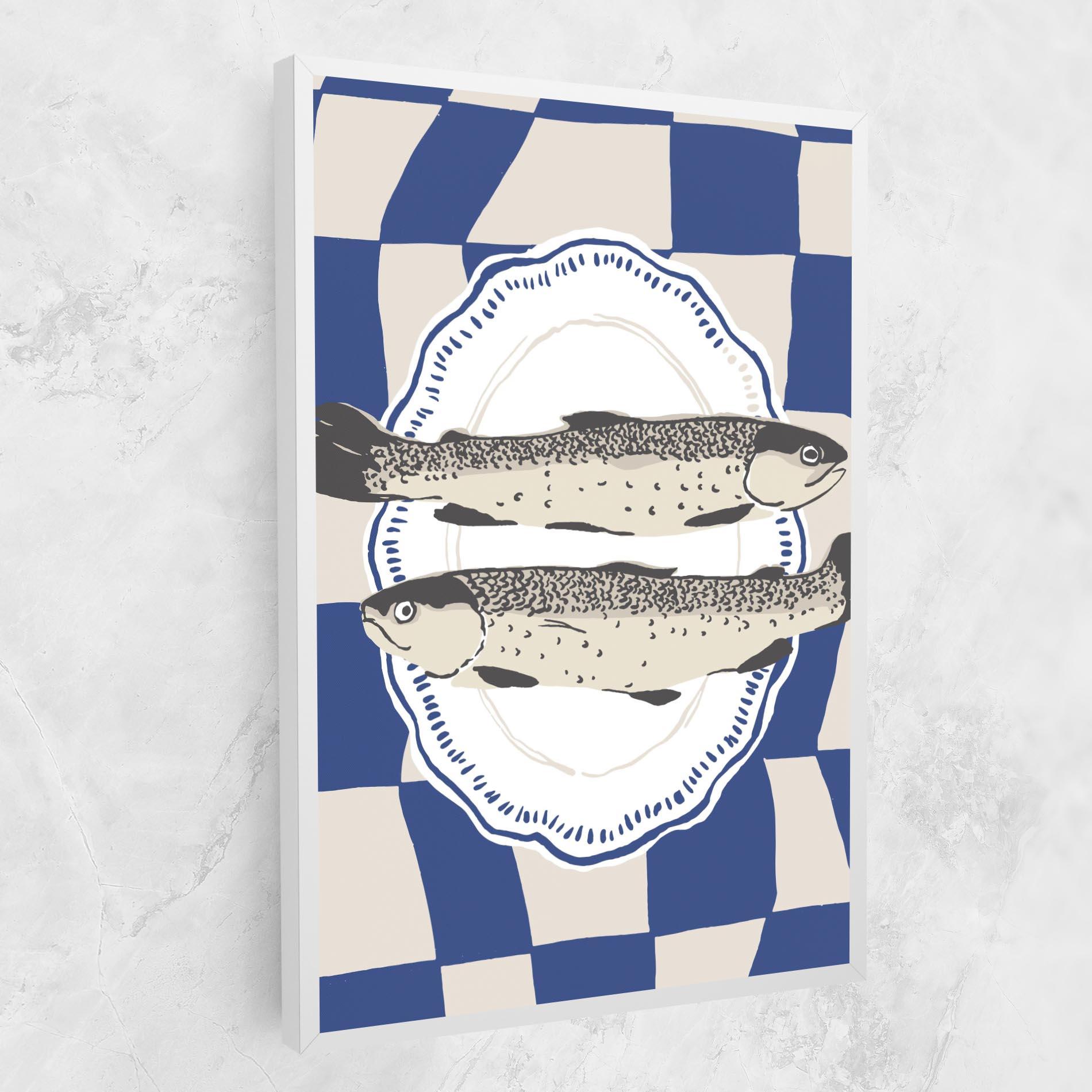 Leinwandbild Food Fish mockup 1